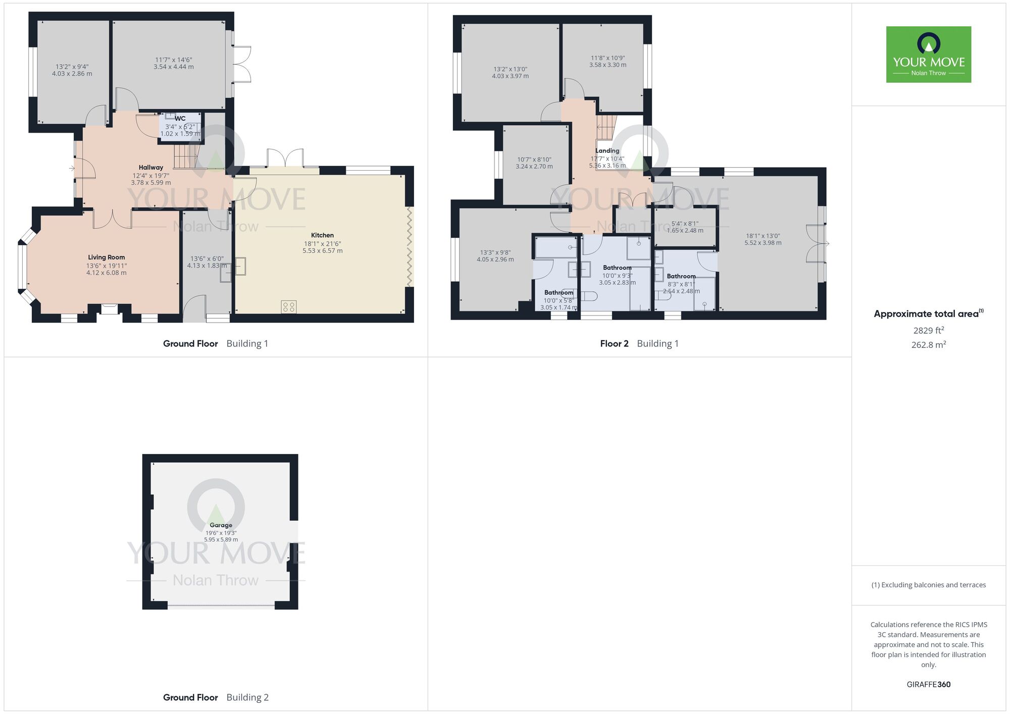 Floorplan of 5 bedroom Detached House for sale, Brooks Road, Raunds, Northamptonshire, NN9