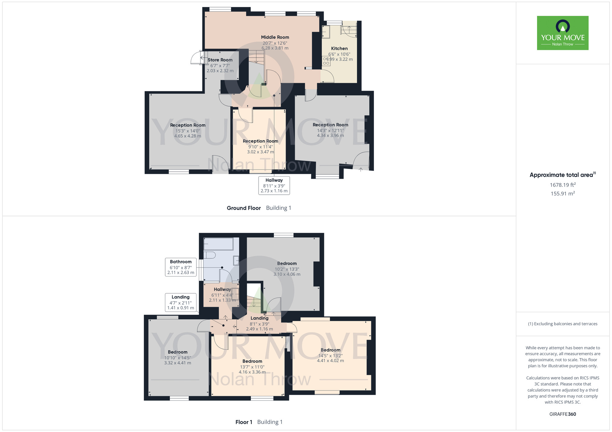 Floorplan of 4 bedroom End Terrace House for sale, Glendon Road, Rothwell, Northamptonshire, NN14