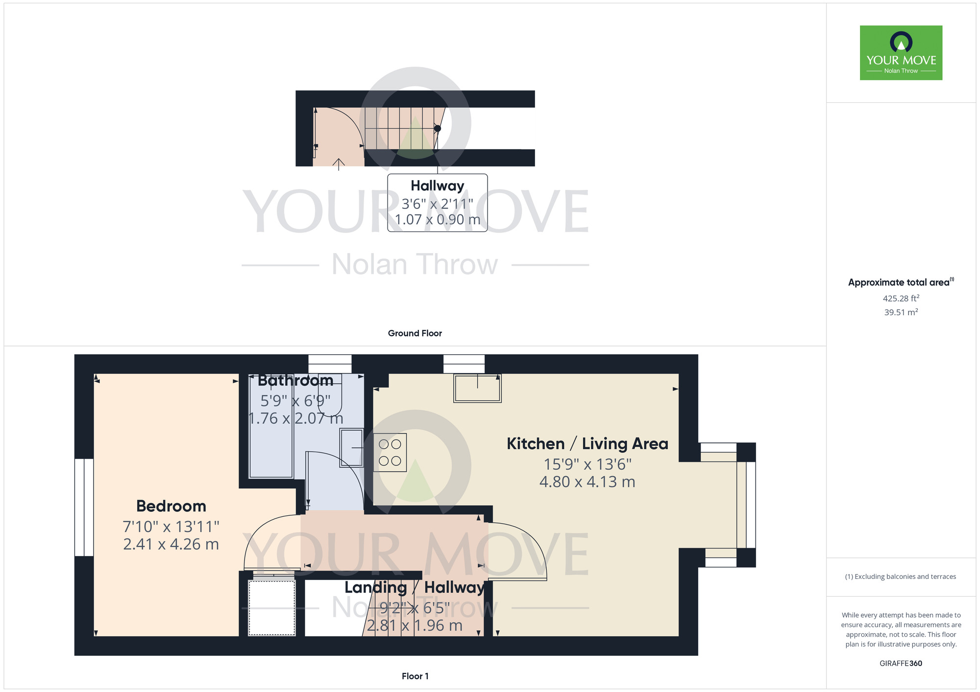 Floorplan of 1 bedroom Flat to rent, Alexandra Street, Kettering, Northamptonshire, NN16