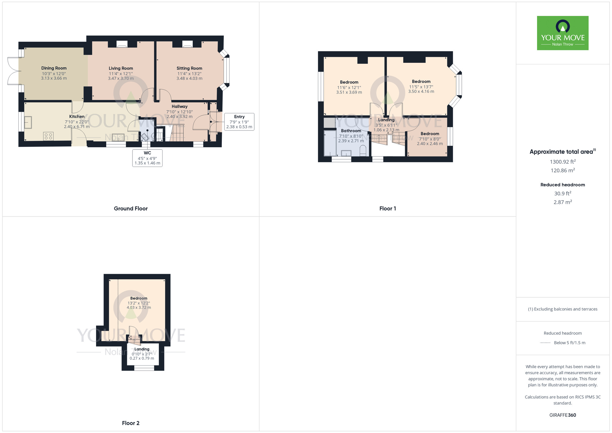 Floorplan of 4 bedroom Semi Detached House for sale, Pebbleford Road, Kettering, Northamptonshire, NN15
