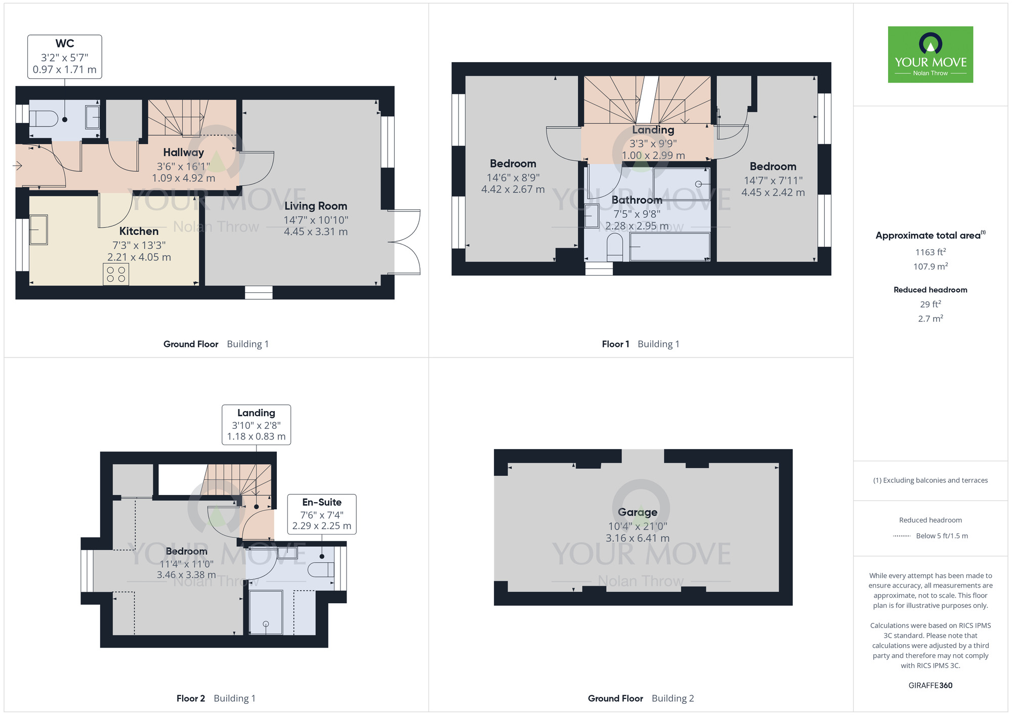 Floorplan of 3 bedroom Semi Detached House for sale, Brooks Road, Raunds, Northamptonshire, NN9