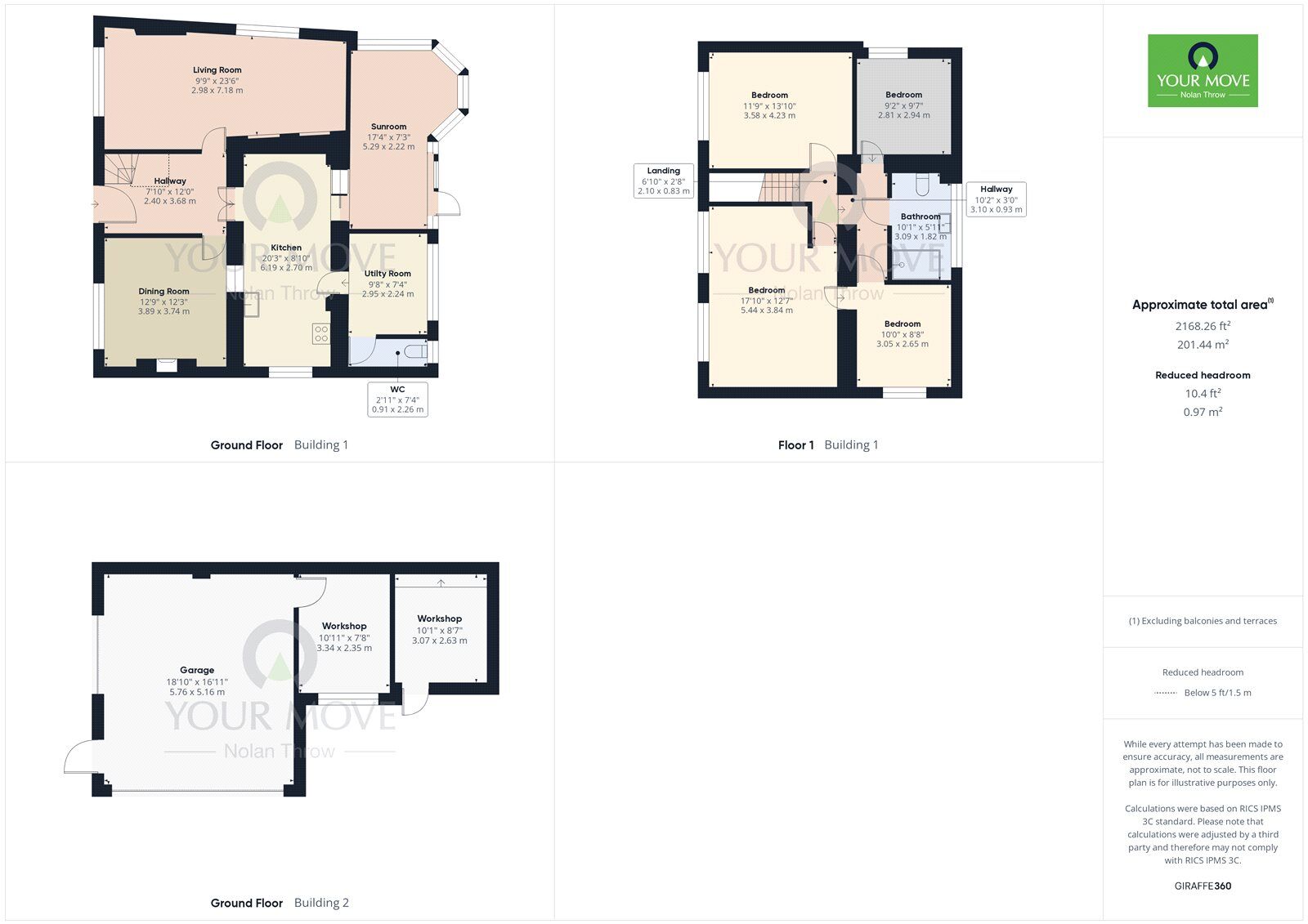 Floorplan of 4 bedroom Detached House for sale, St. Marys Avenue, Finedon, Northamptonshire, NN9