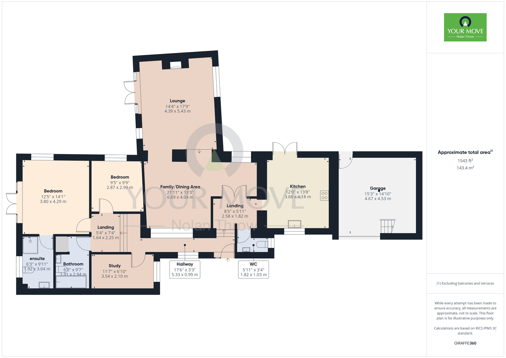 Floorplan of 3 bedroom  Property for sale, Richardsons Lane, Loddington, Northamptonshire, NN14