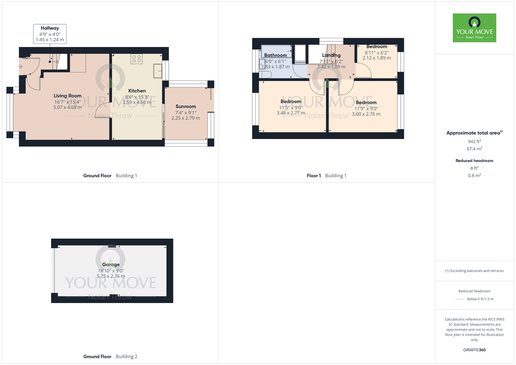 Floorplan of 3 bedroom Detached House for sale, Delamere Drive, Barton Seagrave, Northamptonshire., NN15