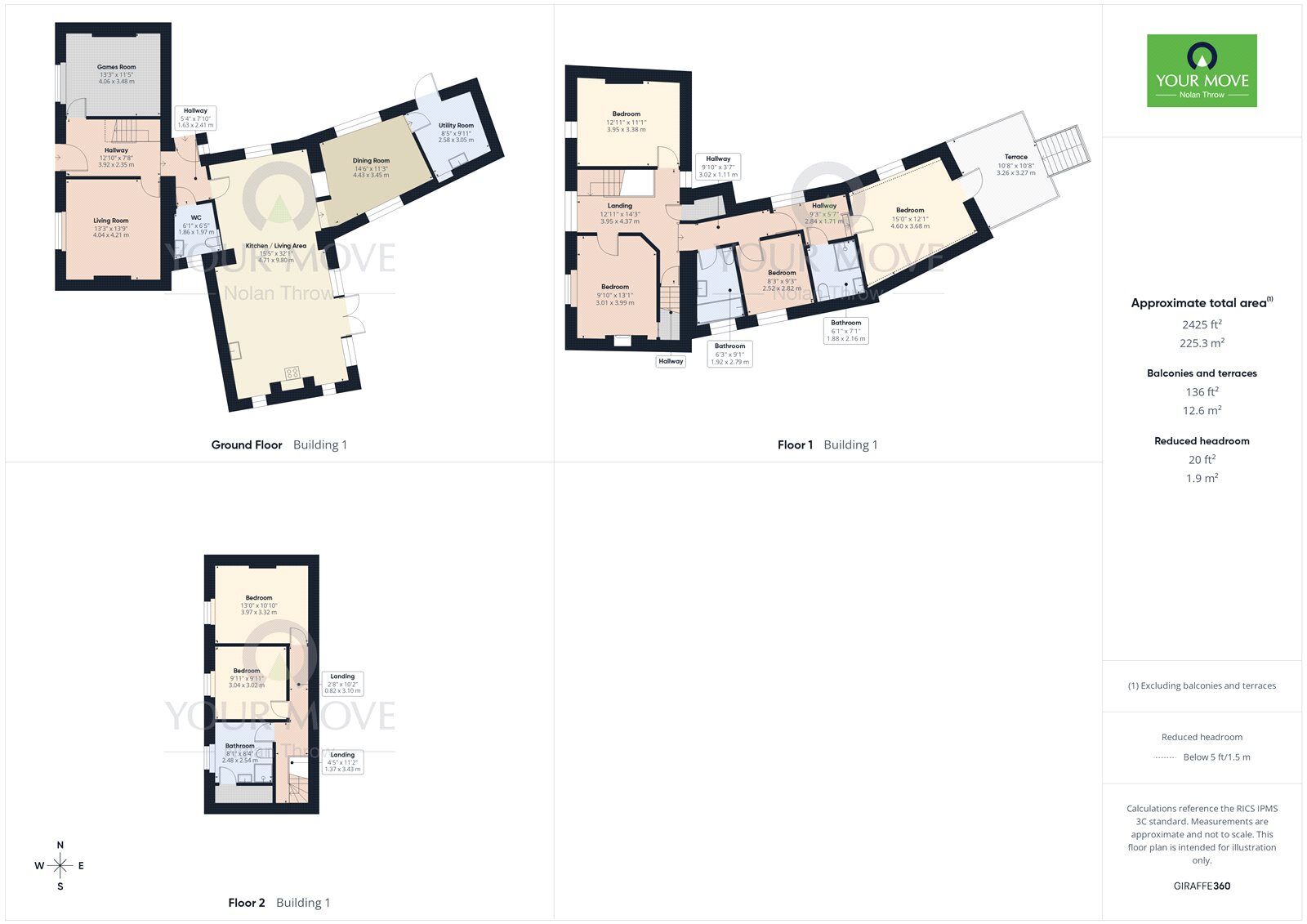 Floorplan of 6 bedroom Detached House for sale, Sudborough Road, Brigstock, Northamptonshire, NN14