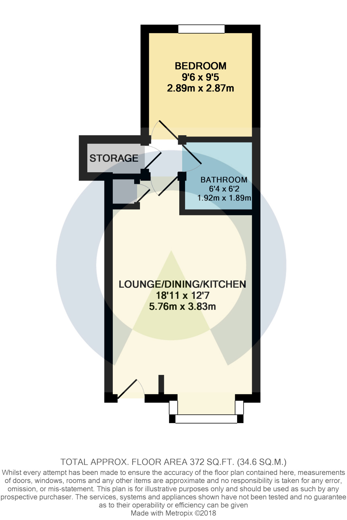 Floorplan of 1 bedroom  Flat for sale, Rockingham Mews Stephenson Way, Corby, Northamptonshire, NN17