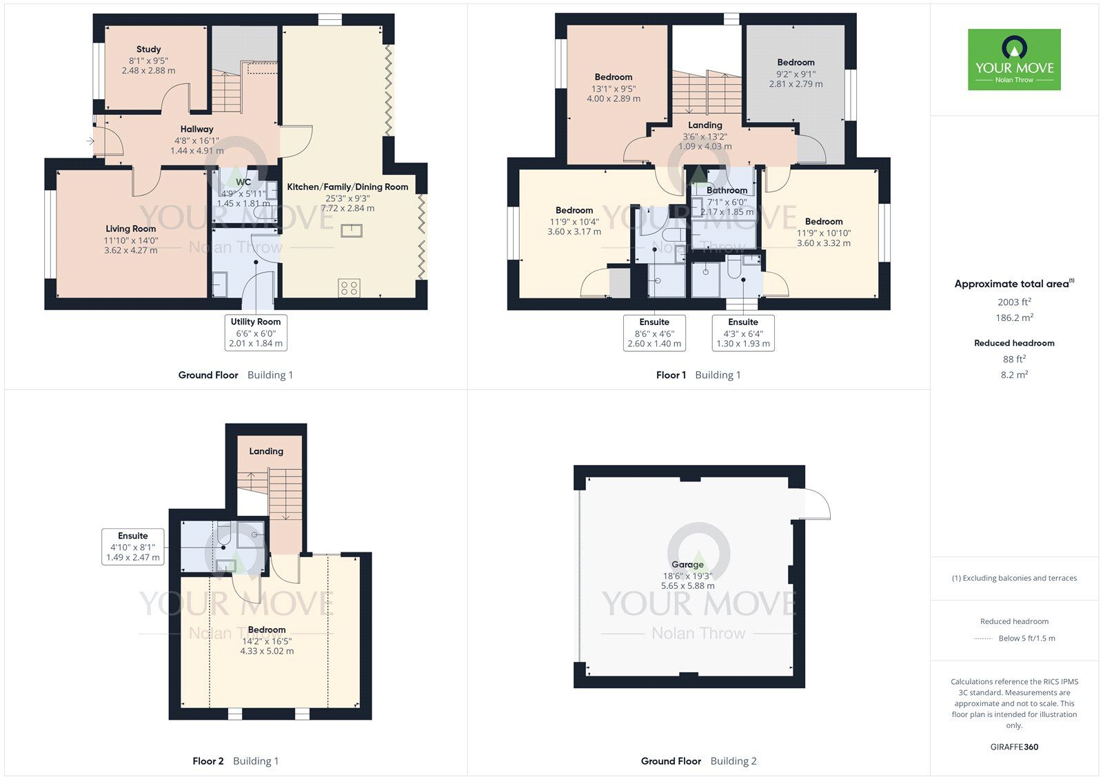 Floorplan of 5 bedroom Detached House for sale, Yateley Drive, Barton Seagrave, Northamptonshire, NN15
