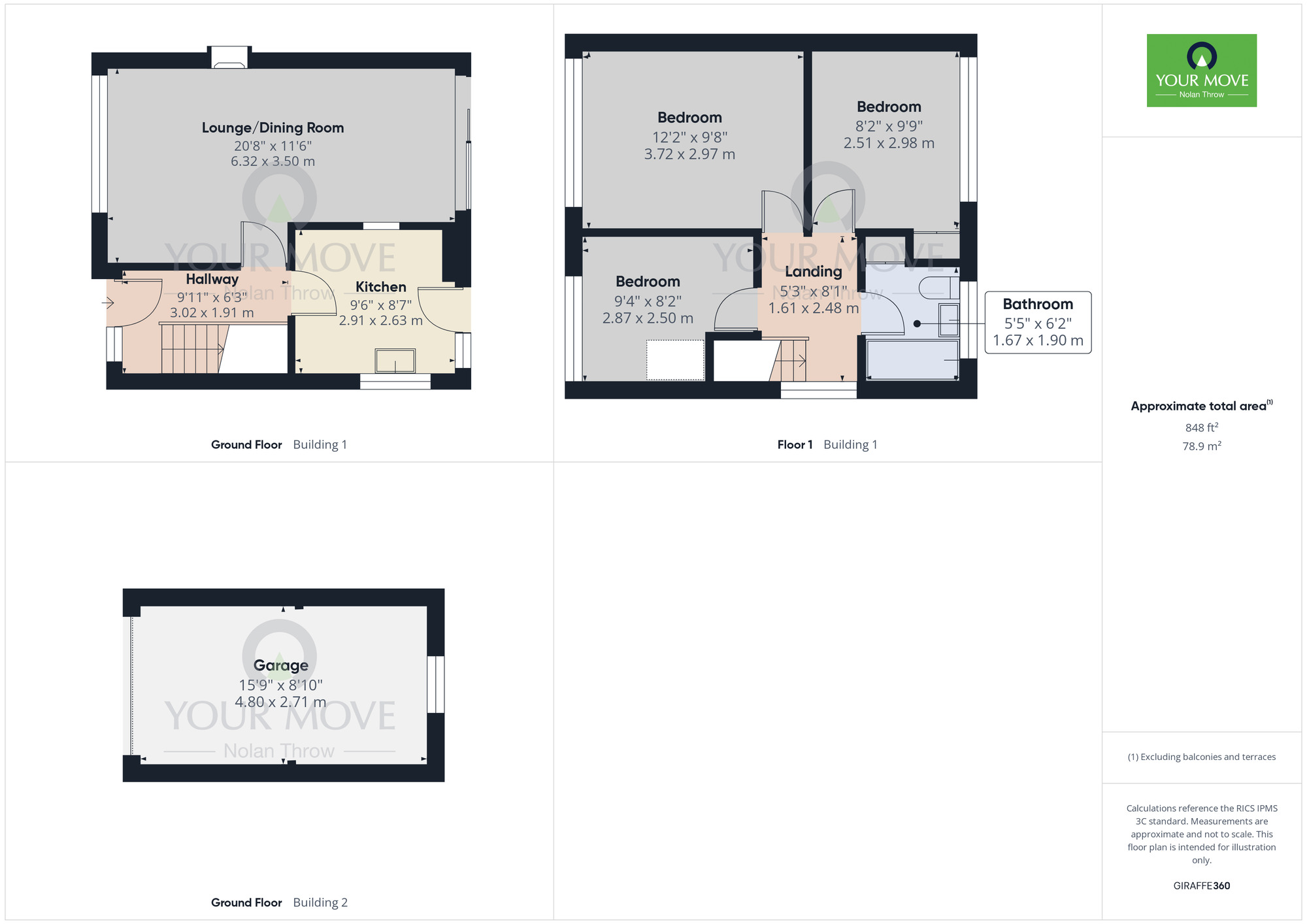 Floorplan of 3 bedroom Semi Detached House for sale, St. Anthonys Road, Kettering, Northamptonshire, NN15