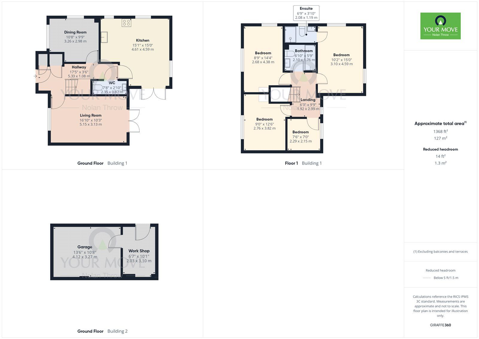 Floorplan of 4 bedroom Detached House for sale, Michaels Drive, Corby, Northamptonshire, NN17
