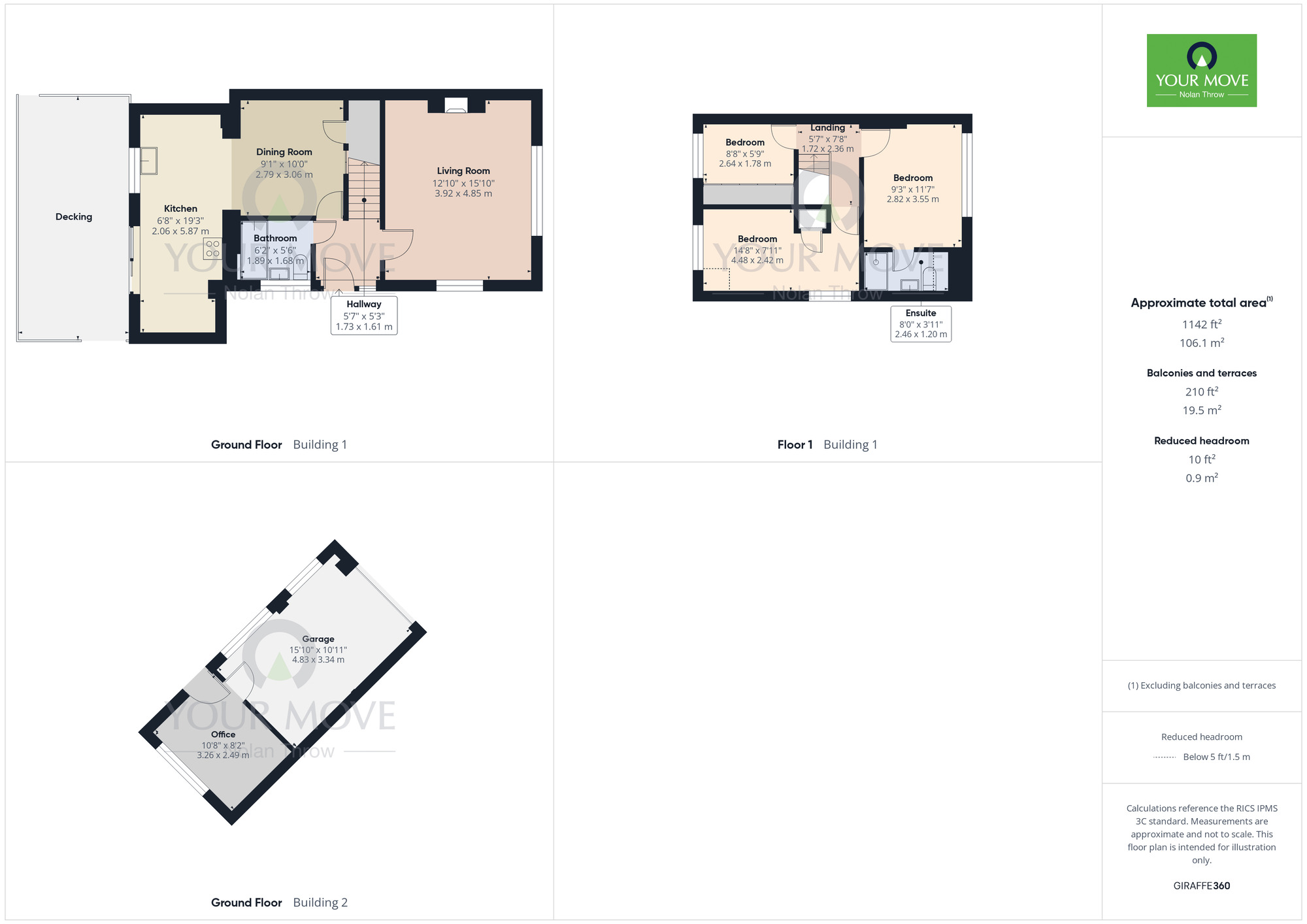 Floorplan of 3 bedroom Semi Detached House for sale, Derwent Crescent, Kettering, Northamptonshire, NN16