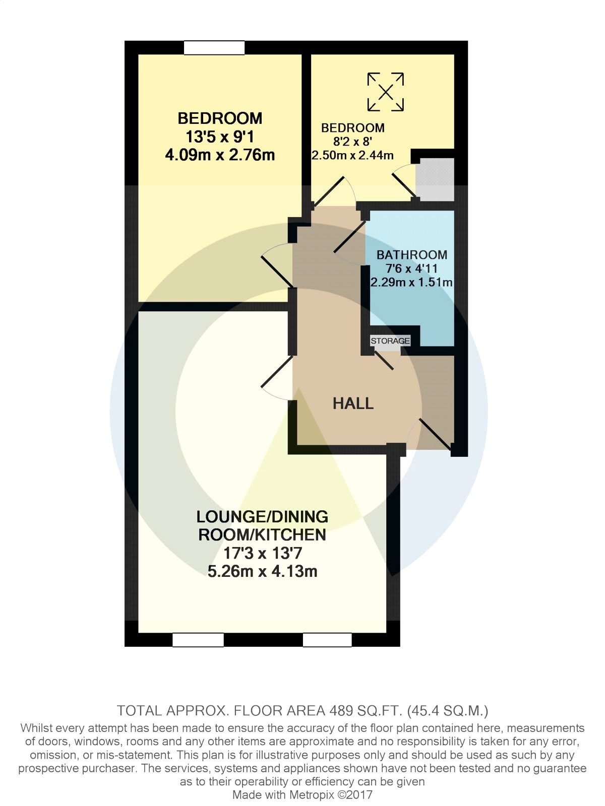 Floorplan of 2 bedroom  Flat for sale, Stocks Court, Corby, Northamptonshire, NN17