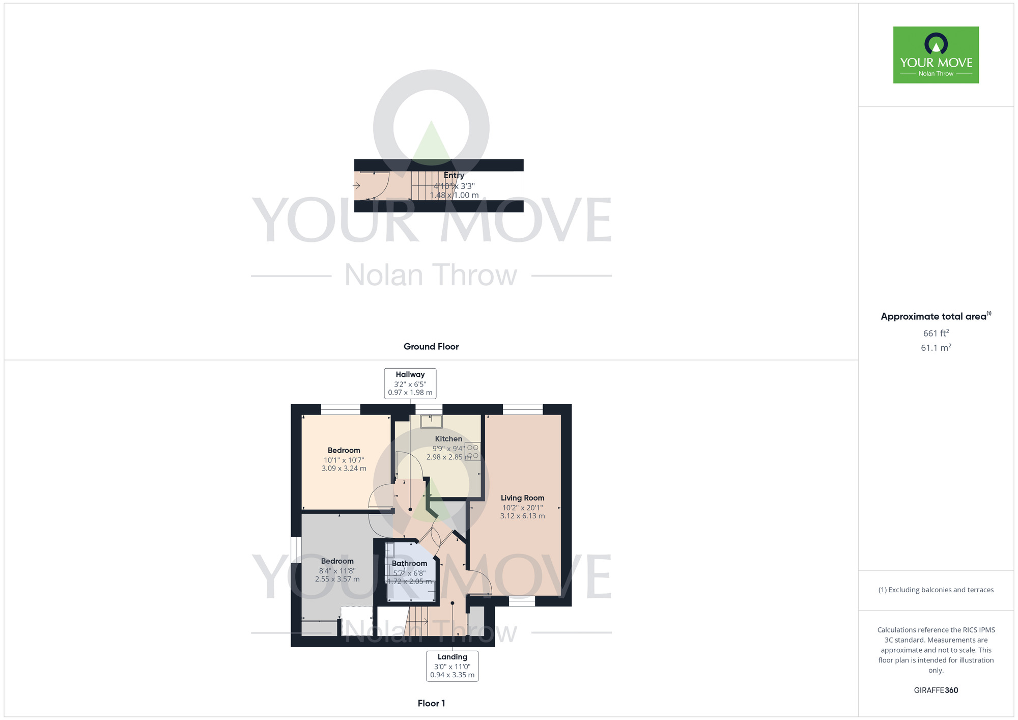 Floorplan of 2 bedroom  Flat for sale, Lily Close, Burton Latimer, Northamptonshire, NN15