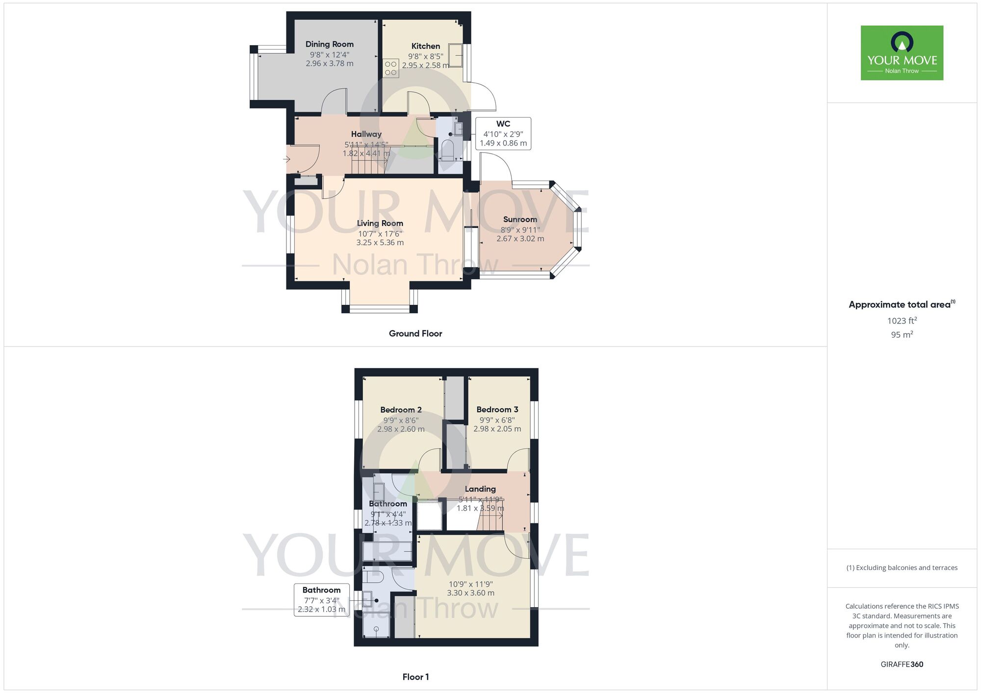 Floorplan of 3 bedroom  House to rent, Culme Close, Oundle, Northamptonshire, PE8
