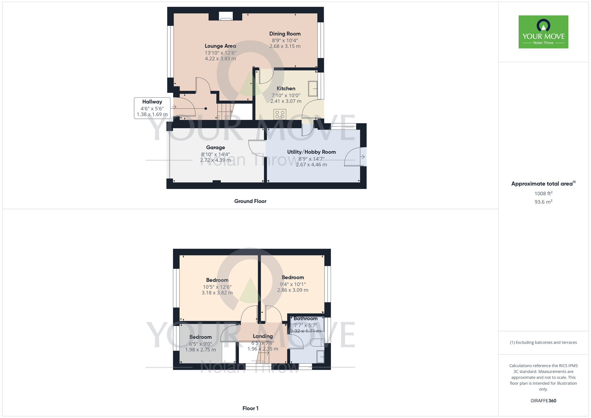 Floorplan of 3 bedroom Semi Detached House for sale, Kings Lane, Little Harrowden, Northamptonshire, NN9