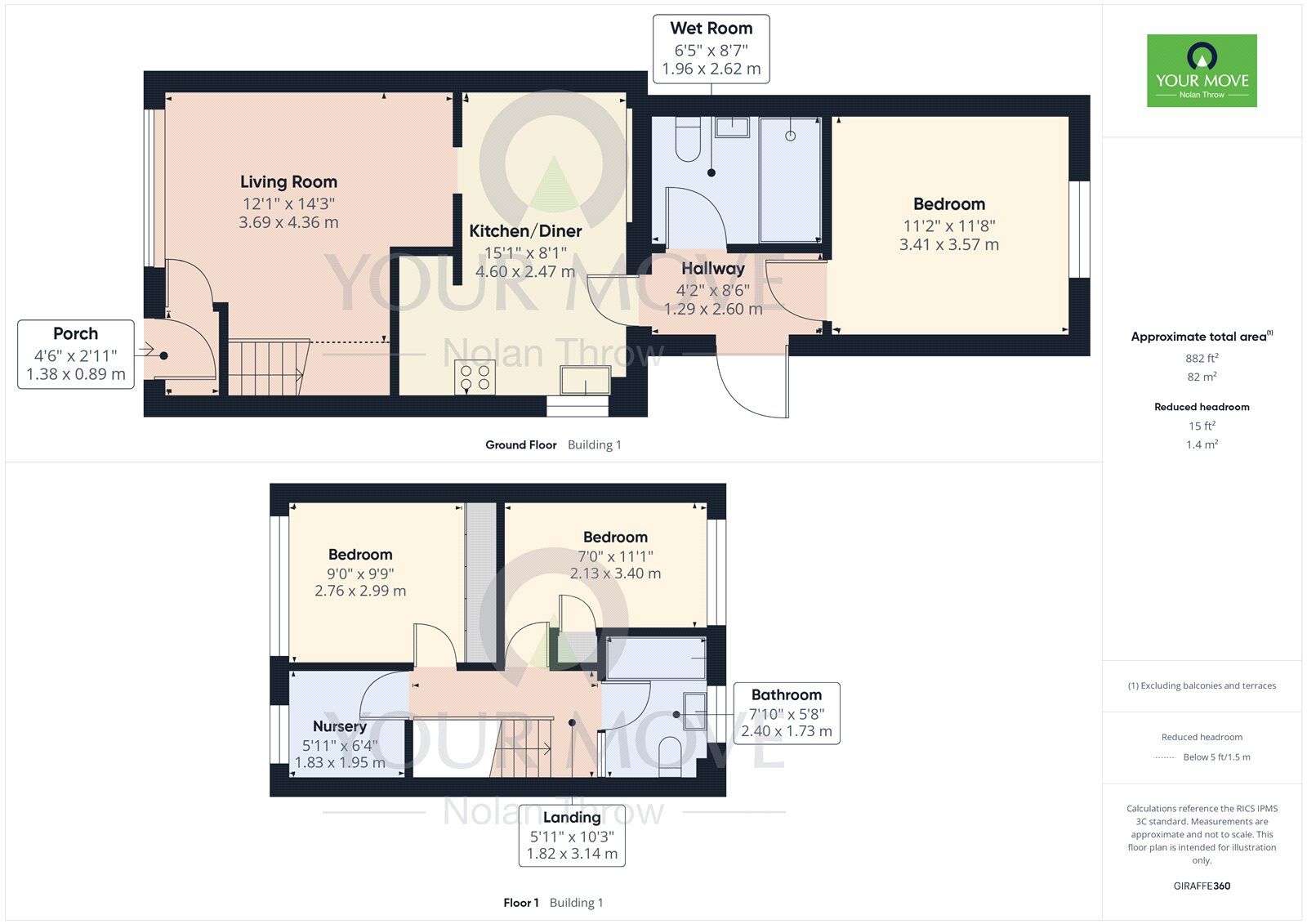 Floorplan of 4 bedroom Detached House for sale, Bishops Drive, Kettering, Northamptonshire, NN15