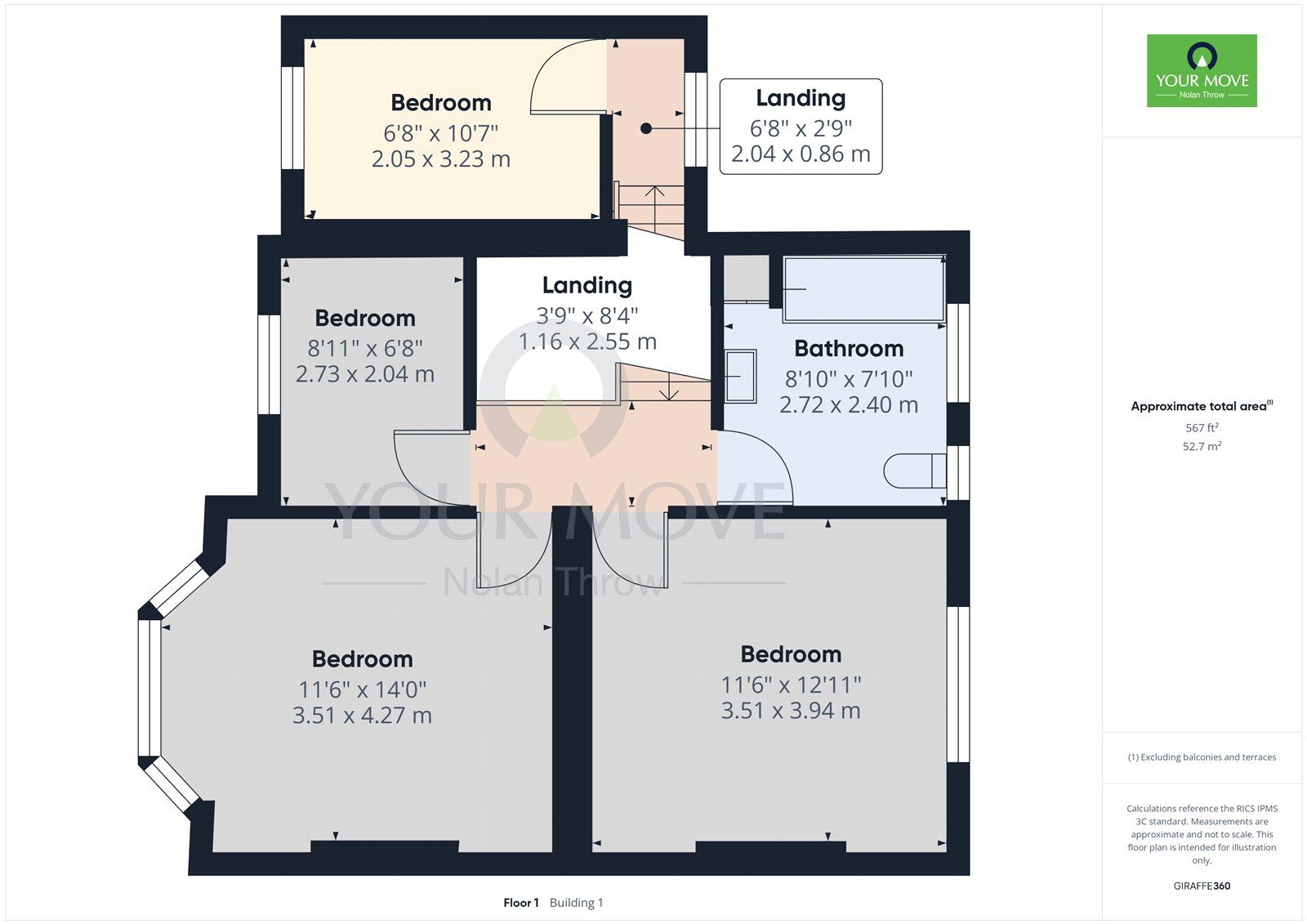 Floorplan of 4 bedroom Detached House for sale, Pytchley Road, Kettering, Northamptonshire, NN15