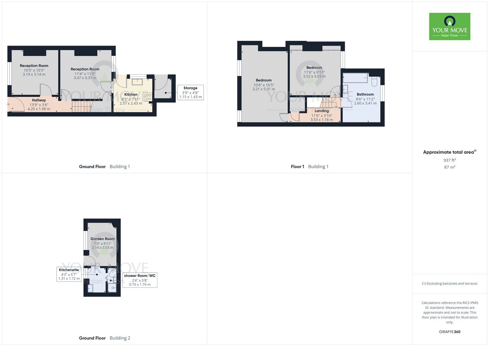 Floorplan of 2 bedroom Mid Terrace House for sale, Wyatt Street, Kettering, Northamptonshire, NN16