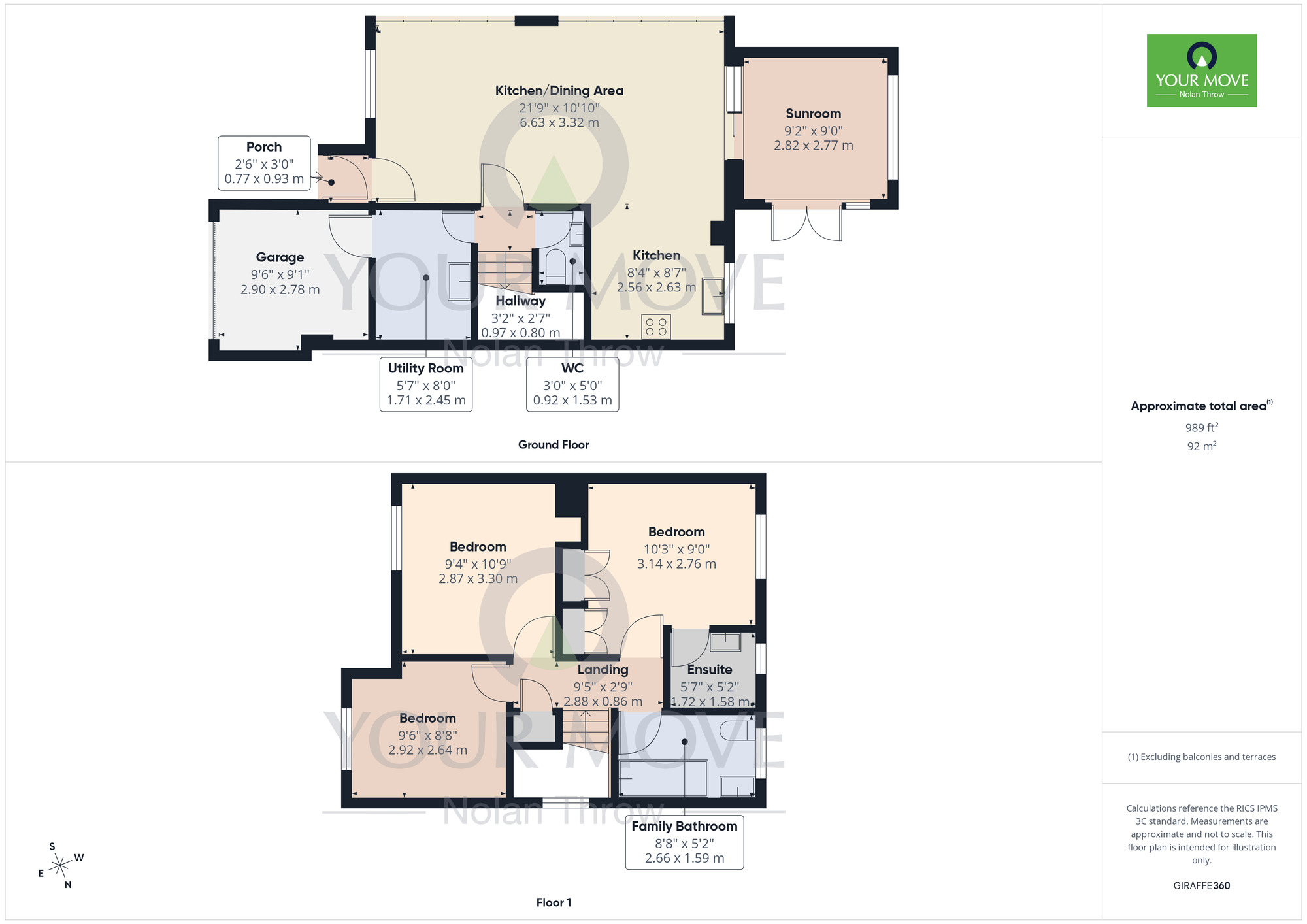 Floorplan of 3 bedroom Detached House for sale, Orchard Way, Thrapston, Northamptonshire, NN14