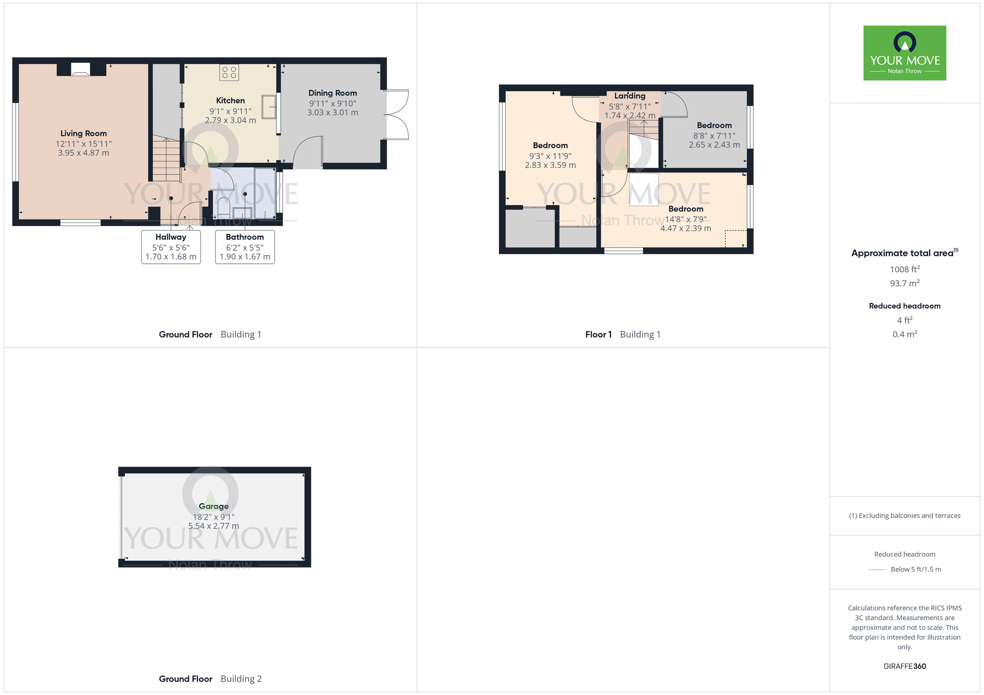 Floorplan of 3 bedroom Semi Detached House for sale, St. Annes Road, Kettering, Northamptonshire, NN15