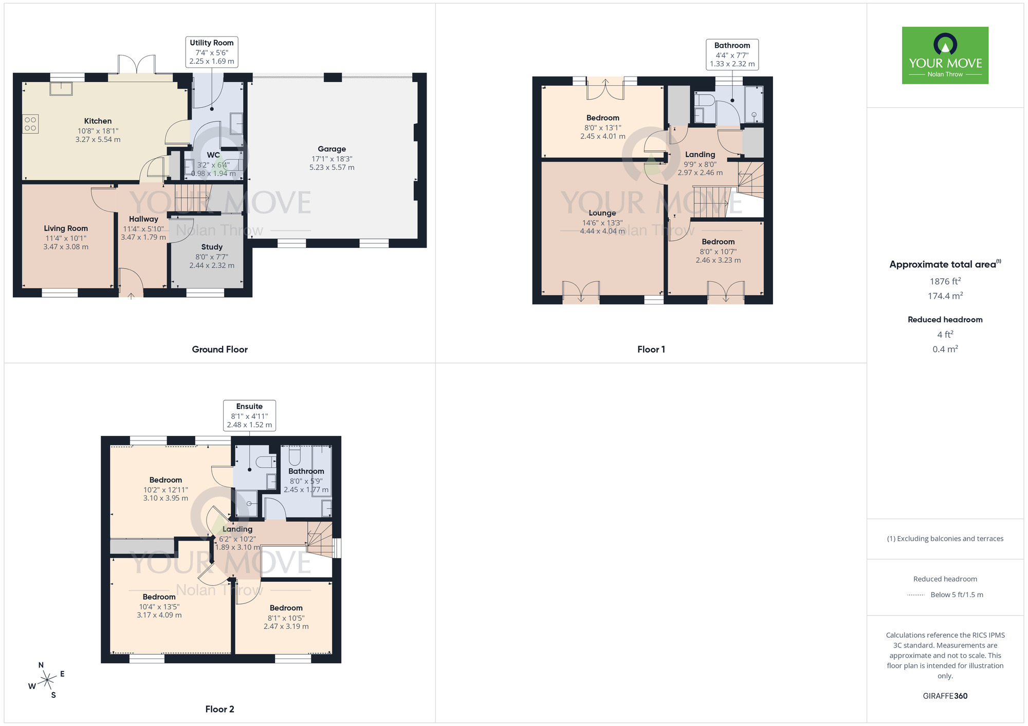 Floorplan of 5 bedroom Detached House for sale, Ironwood Avenue, Desborough, Northamptonshire, NN14