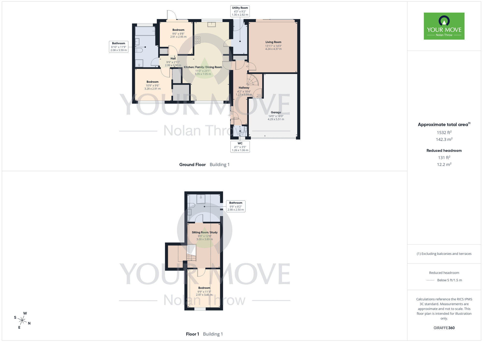Floorplan of 3 bedroom Semi Detached House to rent, Park Road, Burton Latimer, Northamptonshire, NN15