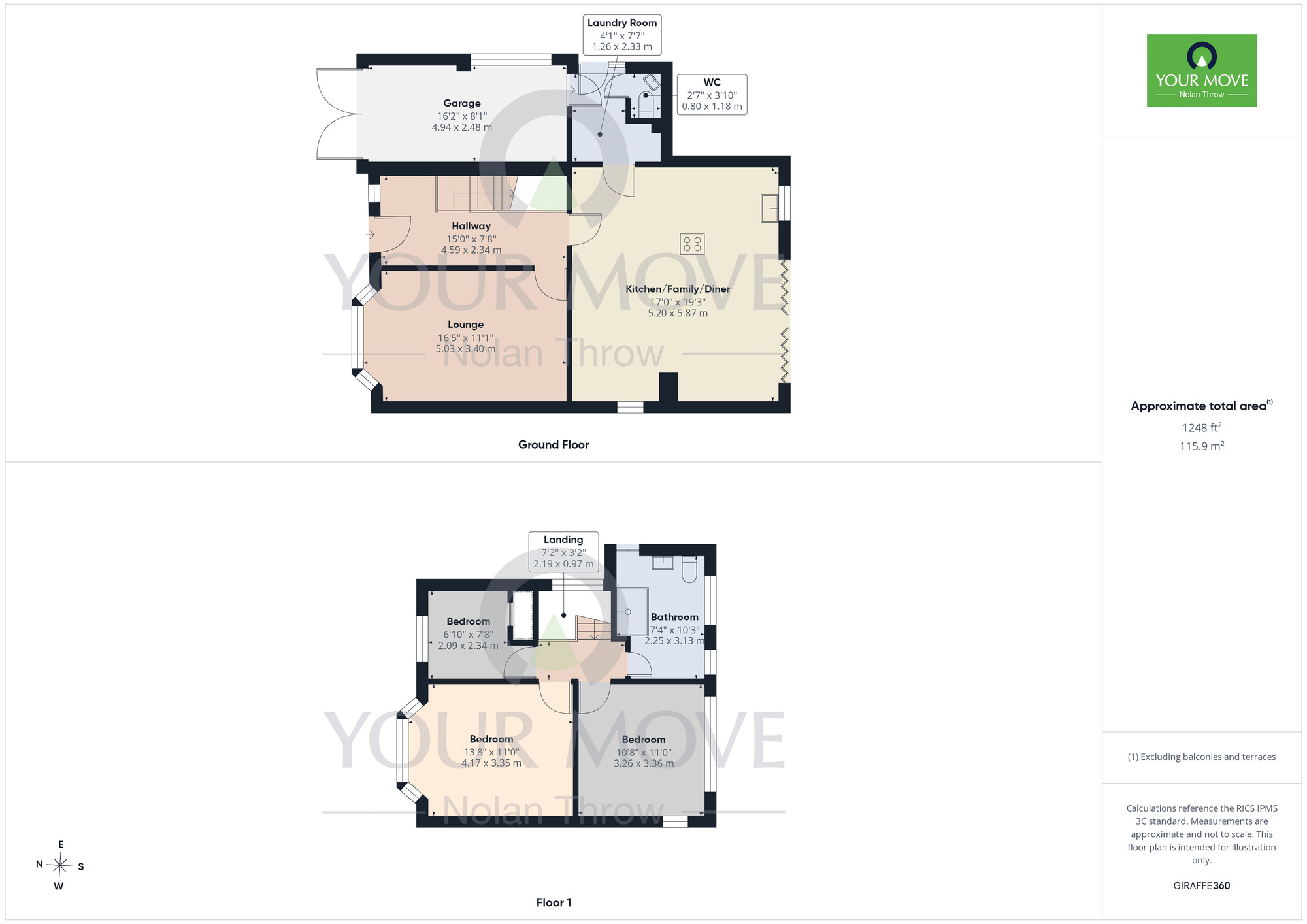 Floorplan of 3 bedroom Detached House for sale, Cottesmore Avenue, Barton Seagrave, Northamptonshire, NN15