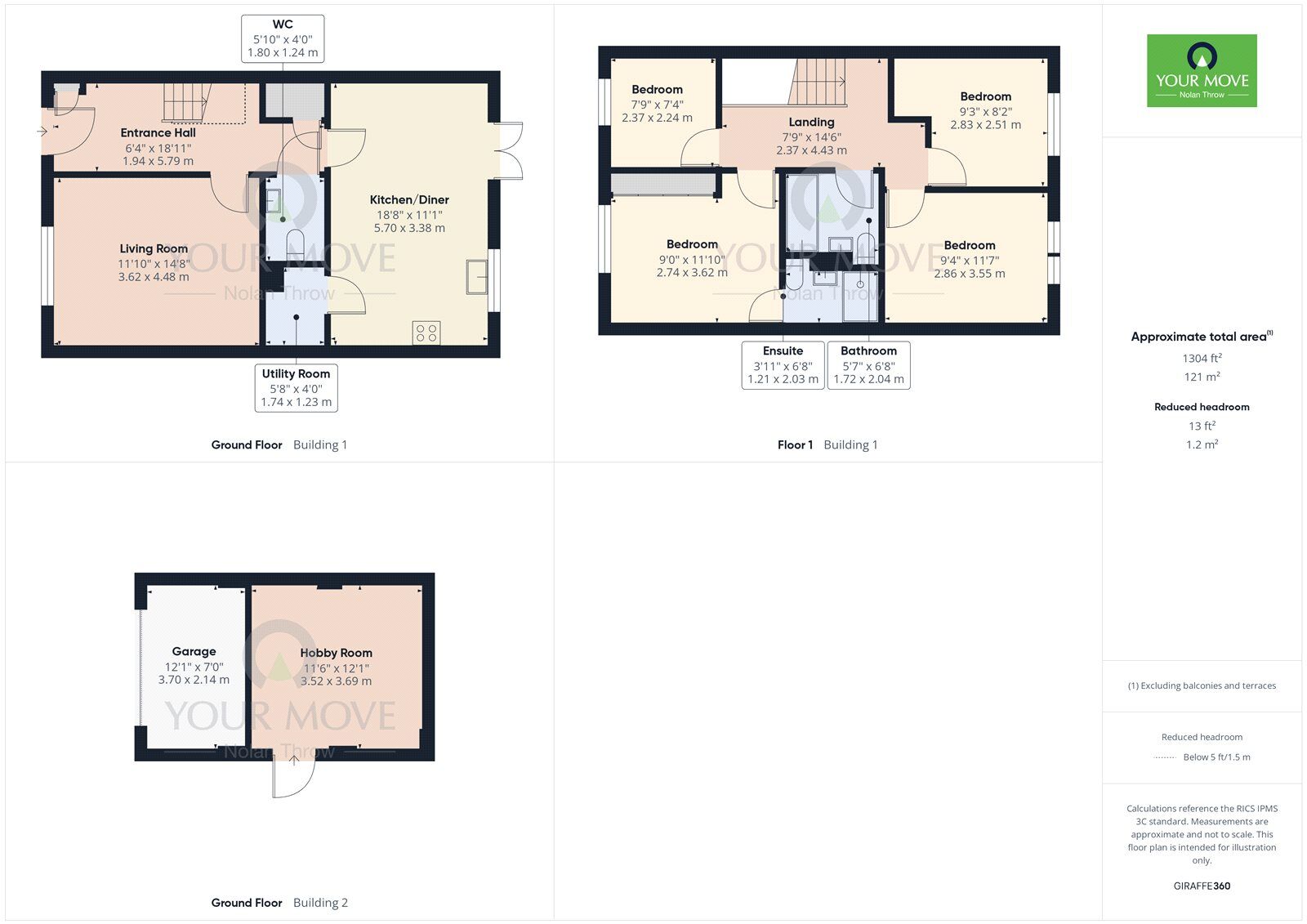 Floorplan of 4 bedroom Detached House for sale, Foundry Avenue, Kettering, Northamptonshire, NN15