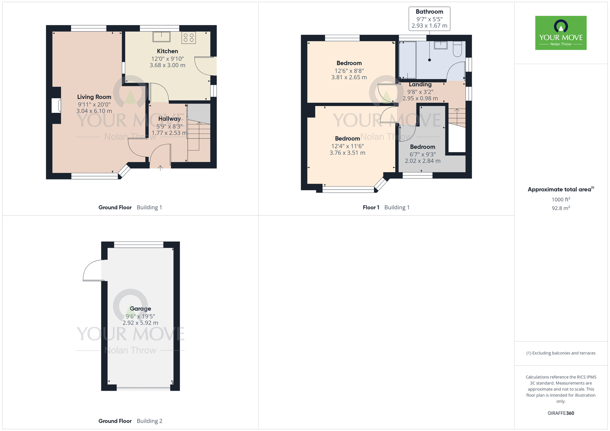 Floorplan of 3 bedroom Semi Detached House for sale, Greenhill Road, Kettering, Northamptonshire, NN15