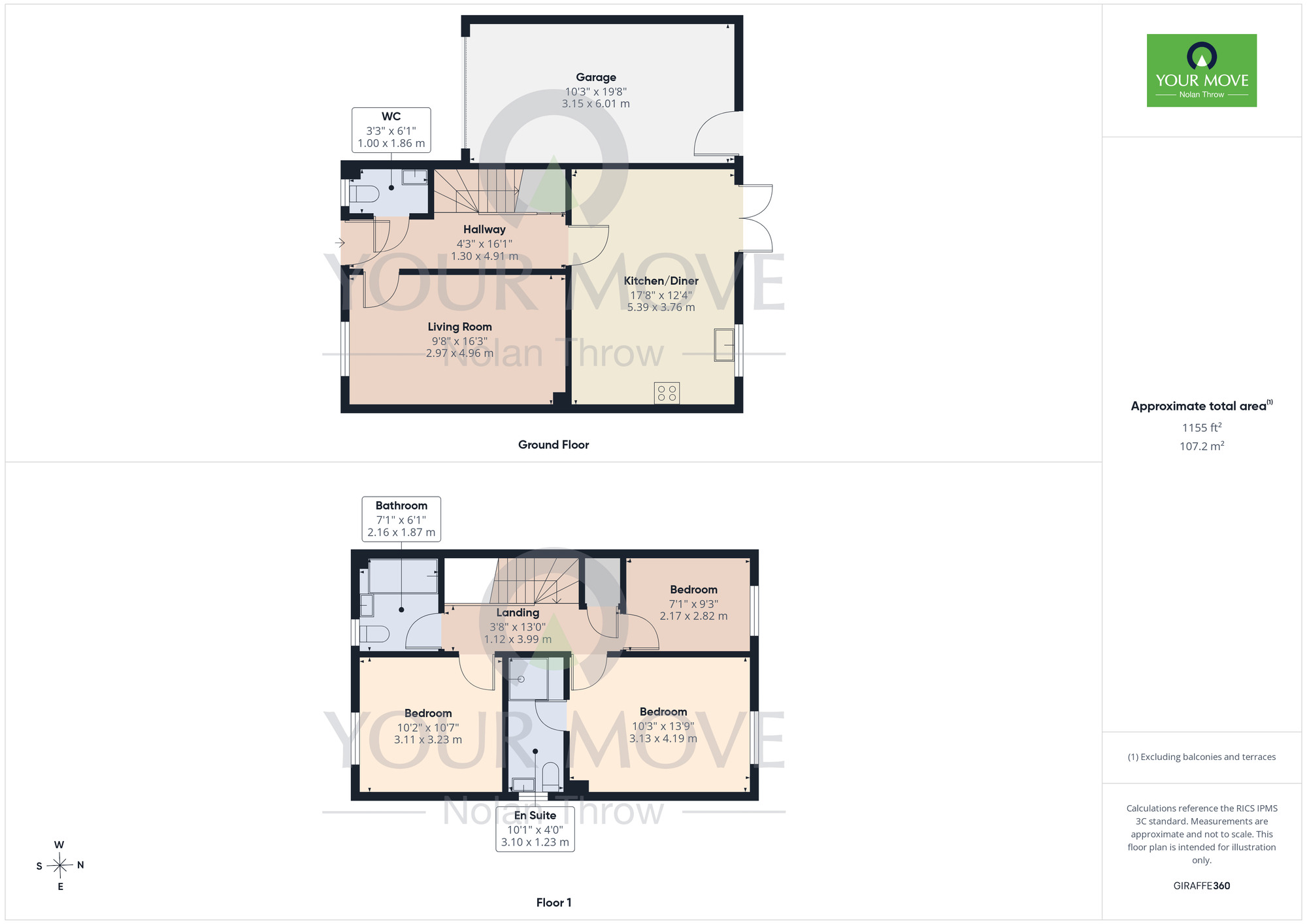 Floorplan of 3 bedroom Detached House for sale, Sycamore Gardens, Burton Latimer, Northamptonshire, NN15