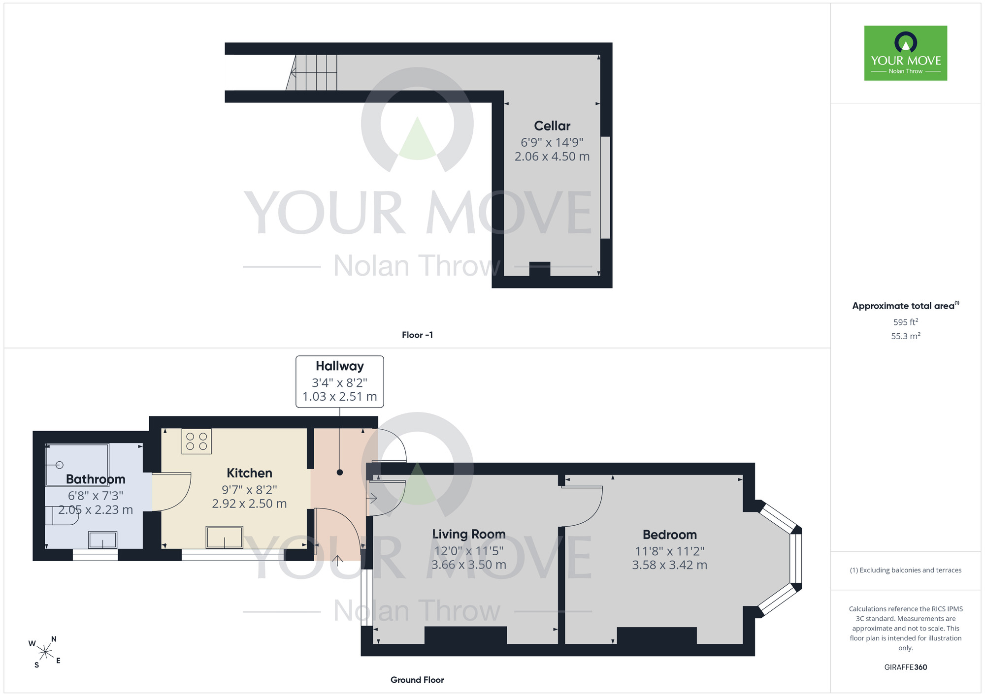 Floorplan of 1 bedroom Flat to rent, Gordon Road, Wellingborough, Northamptonshire, NN8