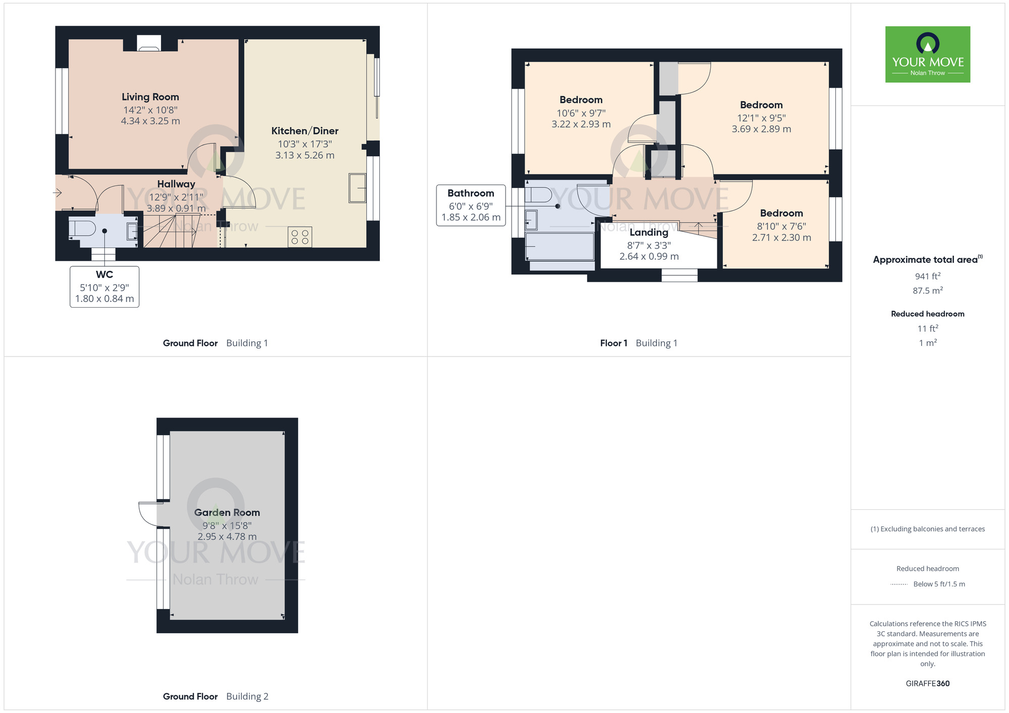 Floorplan of 3 bedroom Semi Detached House for sale, Lobelia Road, Kettering, Northamptonshire, NN16