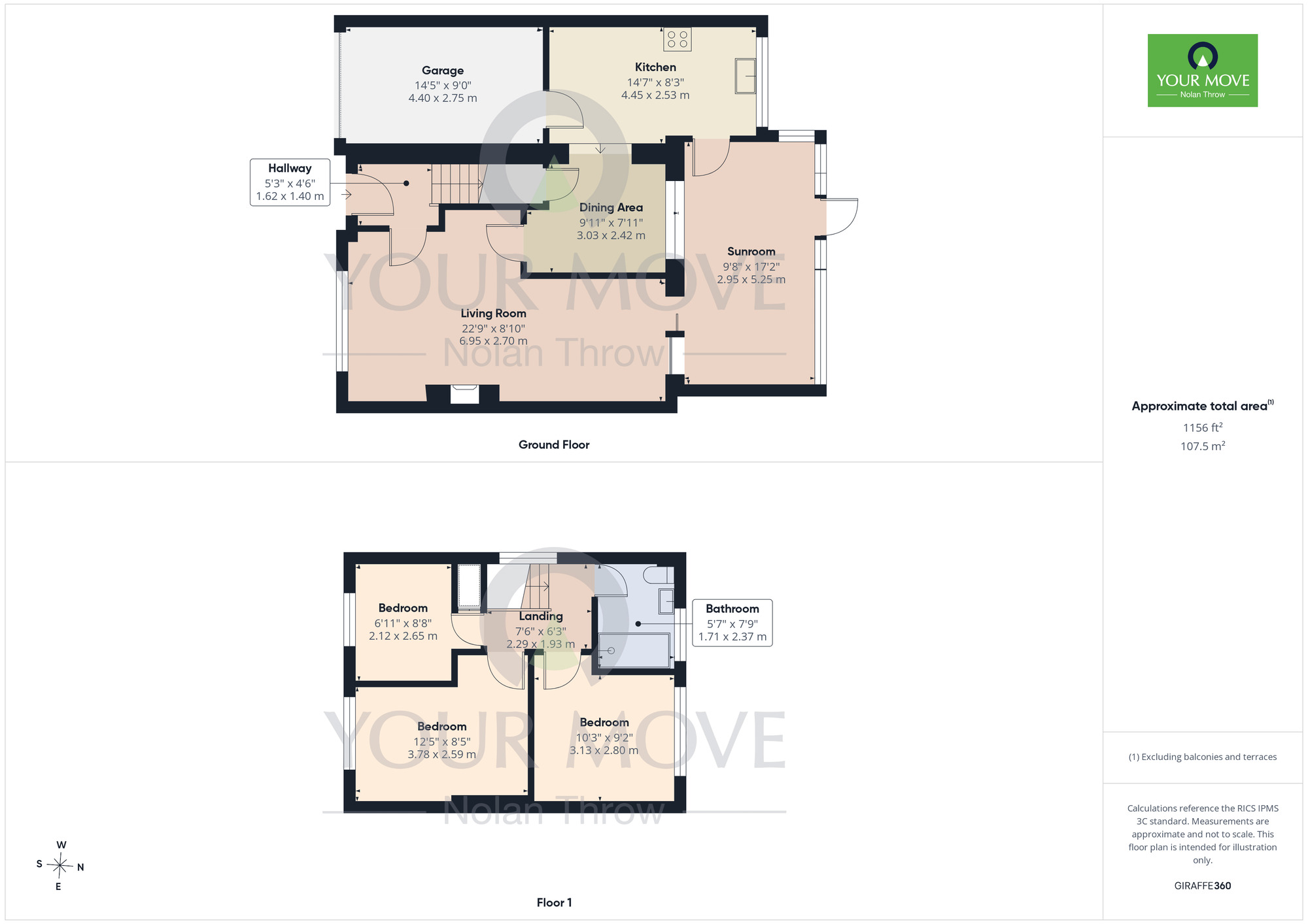 Floorplan of 3 bedroom Semi Detached House for sale, Kings Lane, Little Harrowden, Northamptonshire, NN9