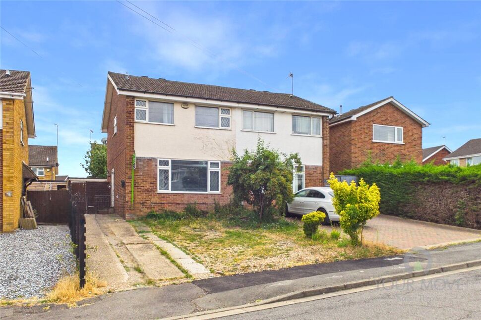Main image of 3 bedroom Semi Detached House for sale, Masefield Drive, Rushden, Northamptonshire, NN10