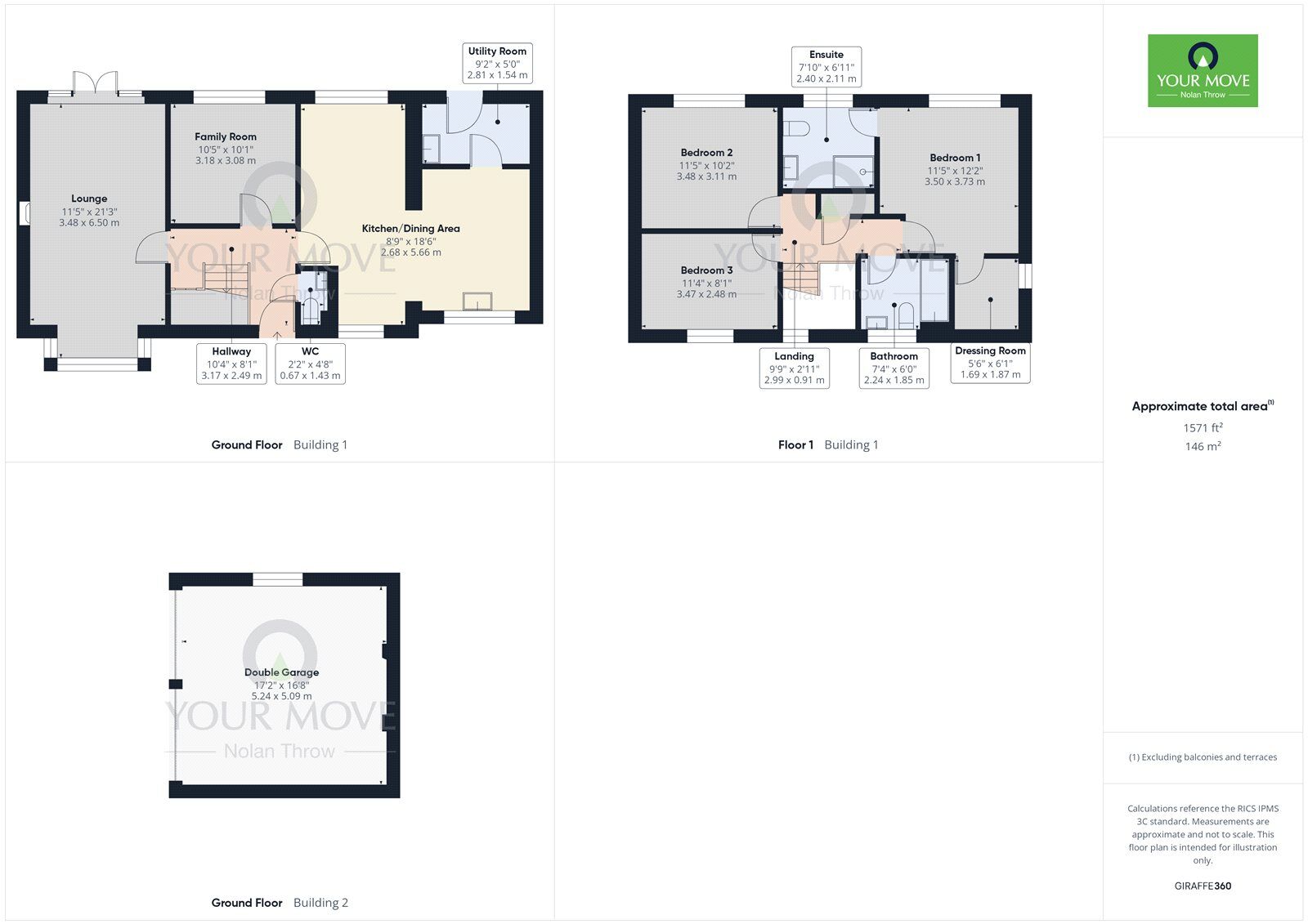 Floorplan of 3 bedroom Detached House to rent, Lower Street, Great Addington, Northamptonshire, NN14