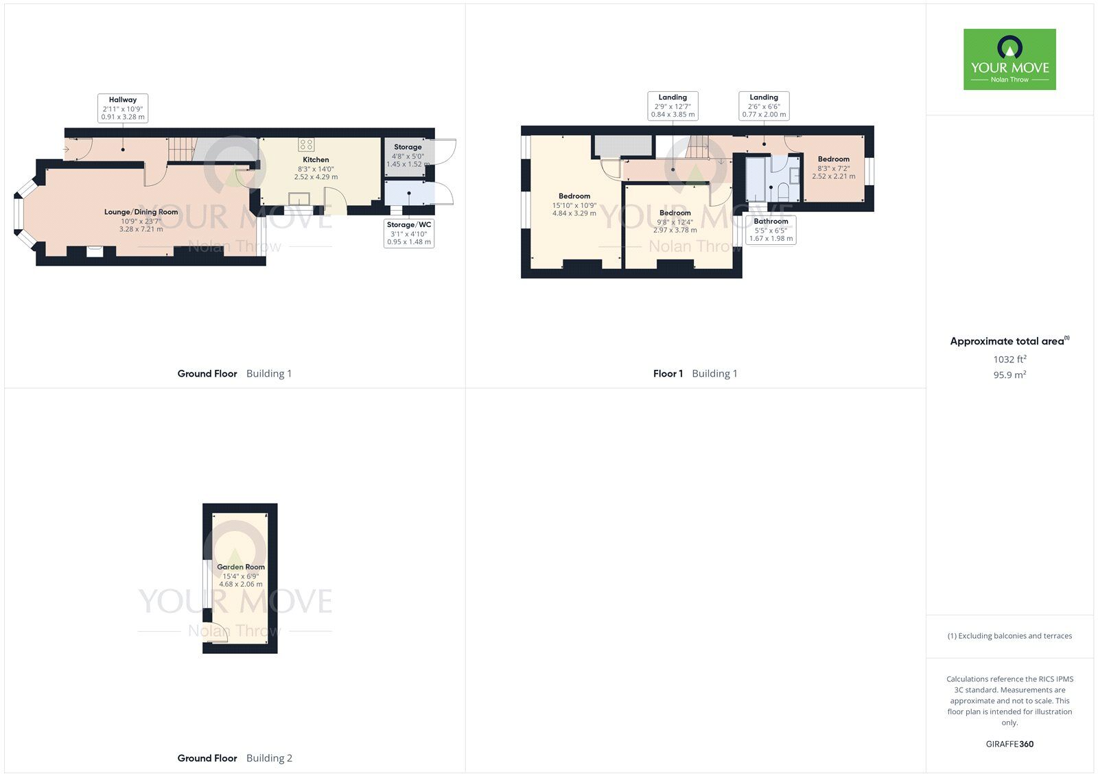 Floorplan of 3 bedroom Mid Terrace House for sale, Pollard Street, Kettering, Northamptonshire, NN16