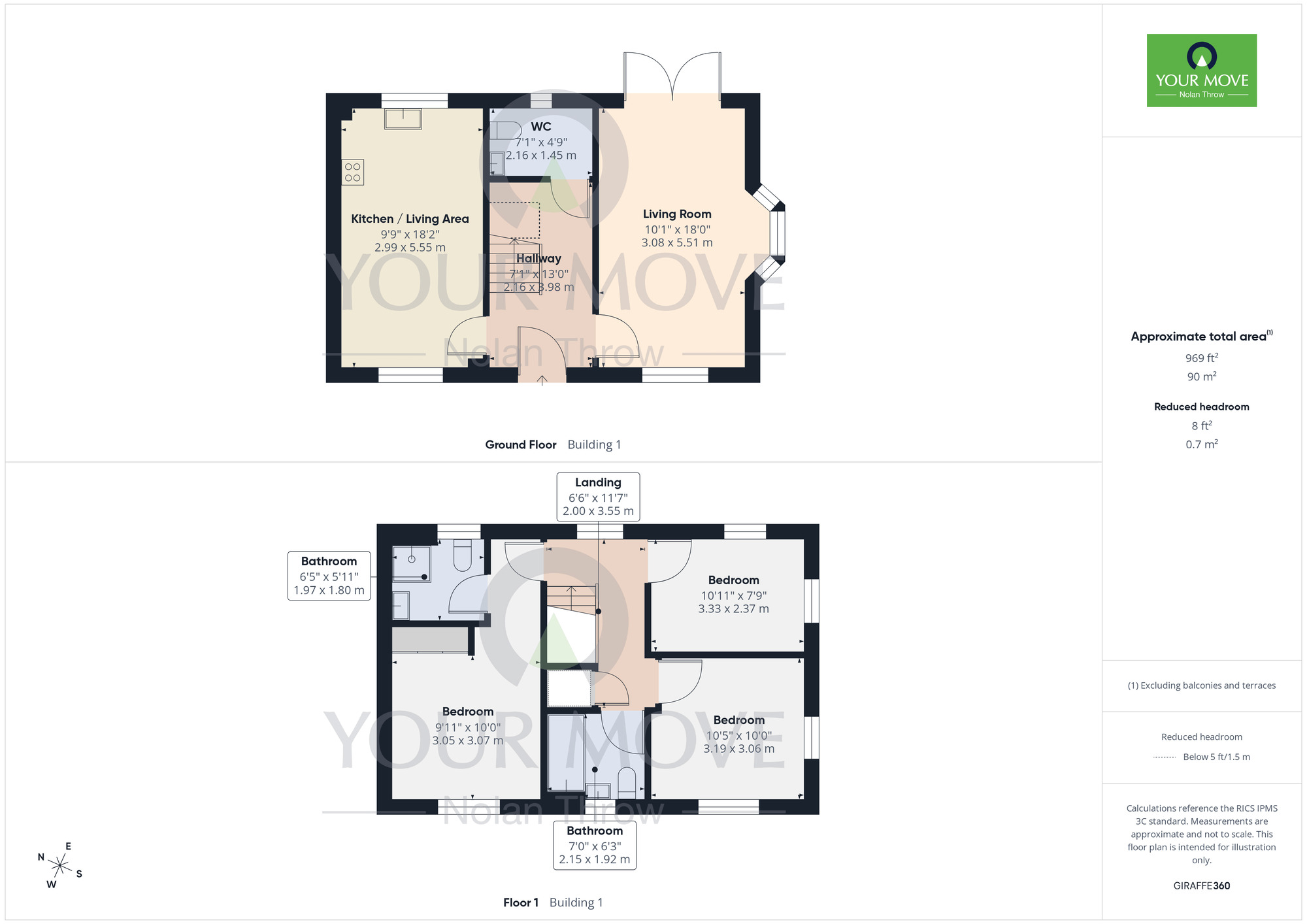 Floorplan of 3 bedroom Detached House for sale, Lowther Place, Kettering, Northamptonshire, NN16