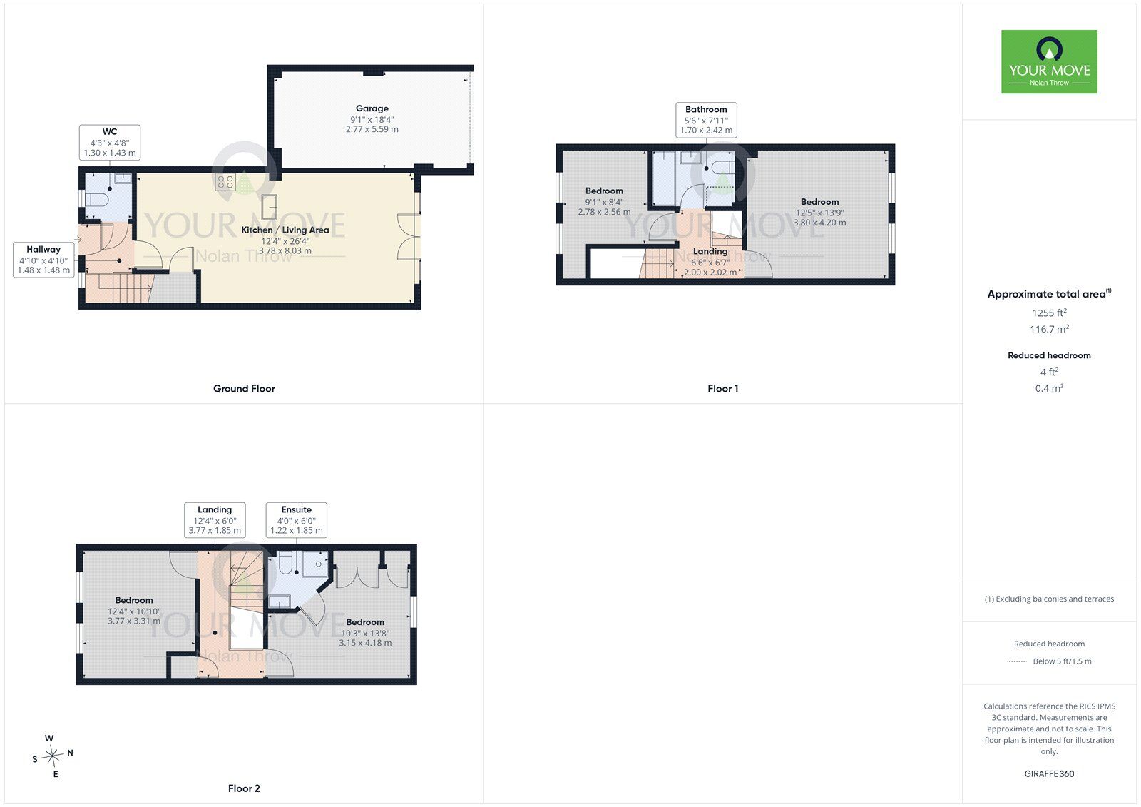 Floorplan of 3 bedroom End Terrace House to rent, Horse Fair Lane, Rothwell, Northamptonshire, NN14