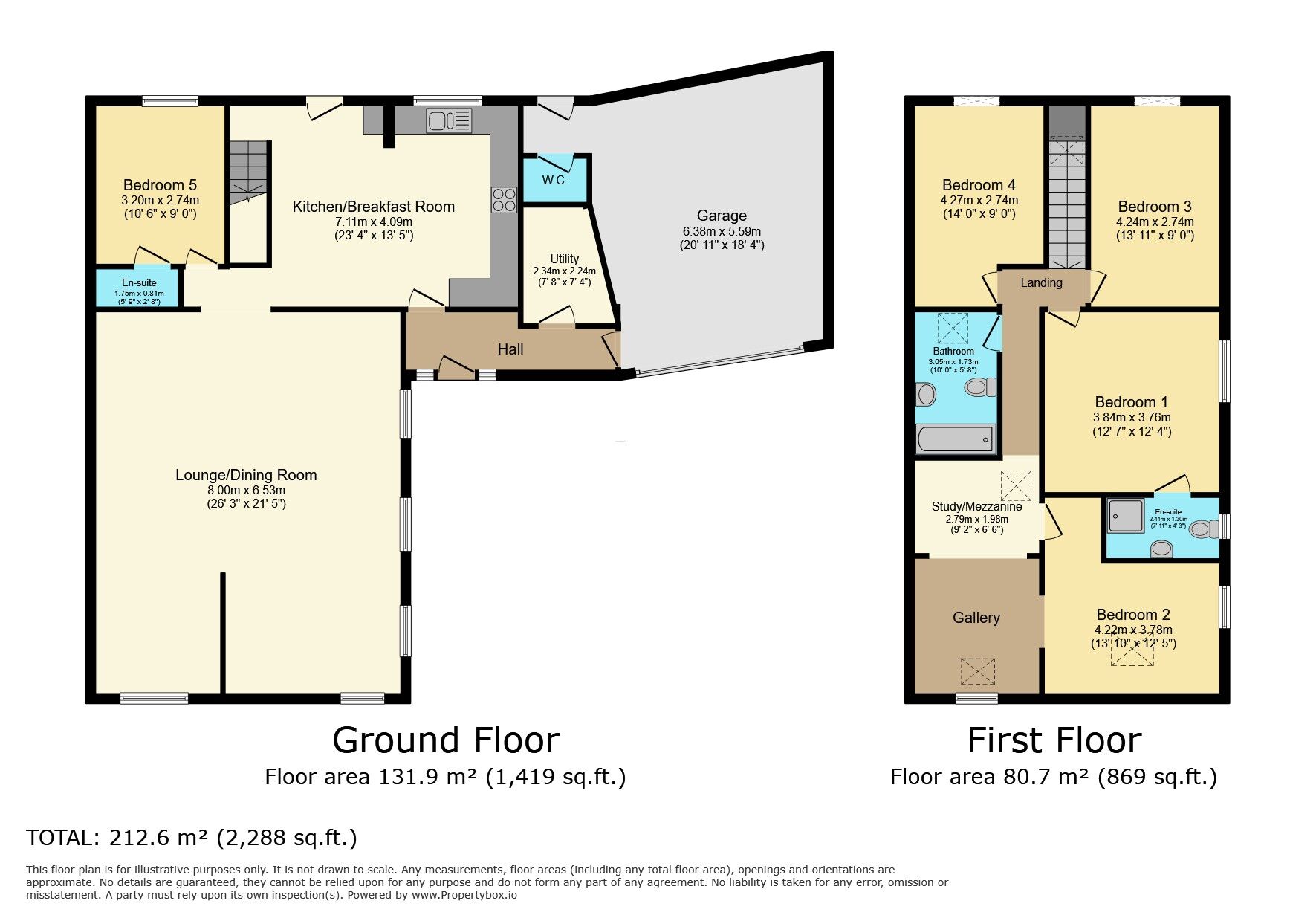 Floorplan of 5 bedroom Semi Detached House for sale, Bunkers Hill Lane, Keighley, West Yorkshire, BD22