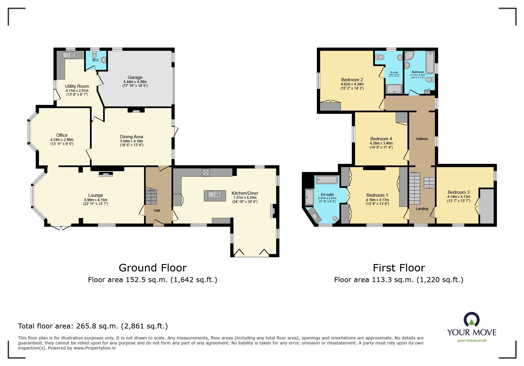 Floorplan of 4 bedroom Detached House for sale, Glen Road, Bingley, West Yorkshire, BD16