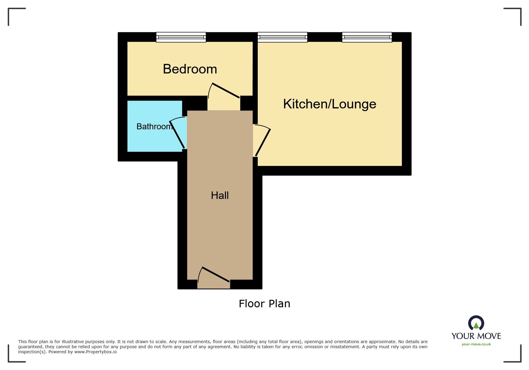 Floorplan of 1 bedroom  Flat to rent, North Street, Keighley, West Yorkshire, BD21