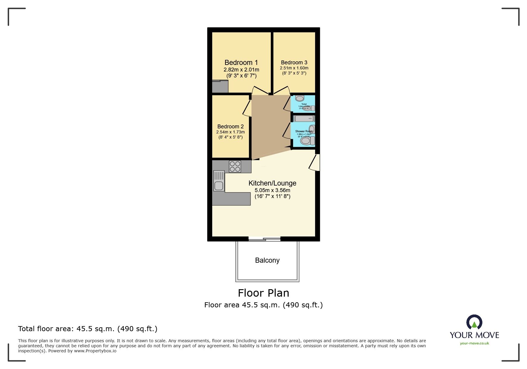 Floorplan of 3 bedroom Detached Property to rent, BF WD013, Skipton, North Yorkshire, BD23