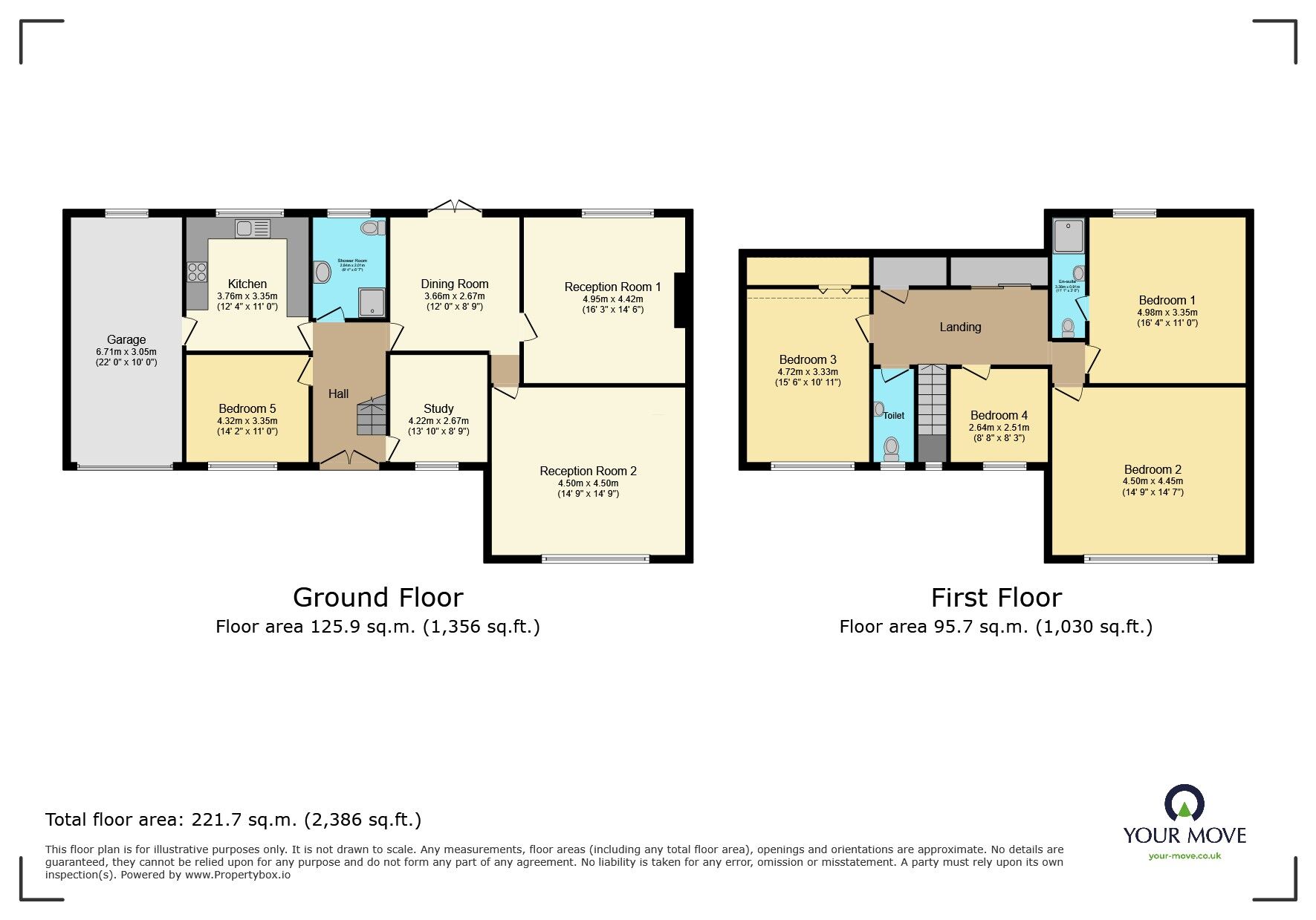 Floorplan of 5 bedroom Detached House for sale, Higherwood Close, Keighley, West Yorkshire, BD21