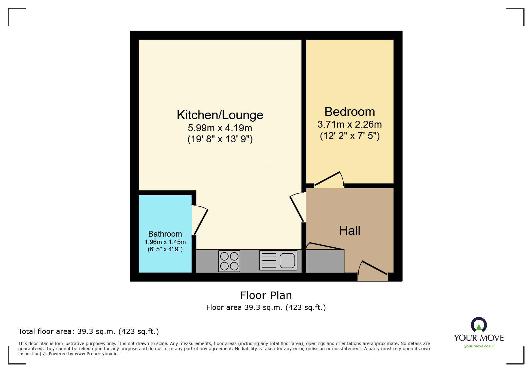 Floorplan of 1 bedroom  Flat to rent, North Street, Keighley, West Yorkshire, BD21
