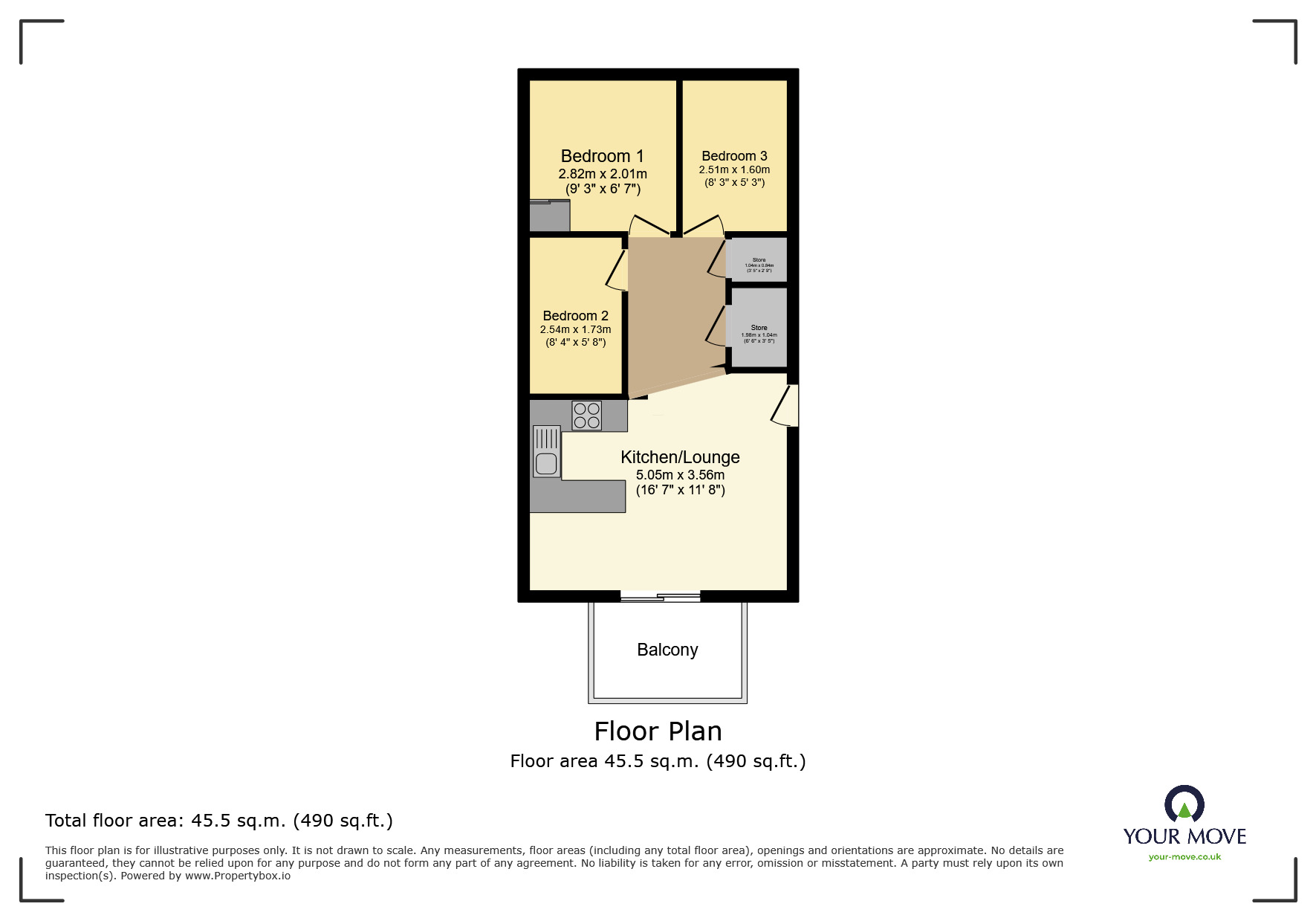 Floorplan of 3 bedroom Detached Property for sale, Tosside, Skipton, North Yorkshire, BD23