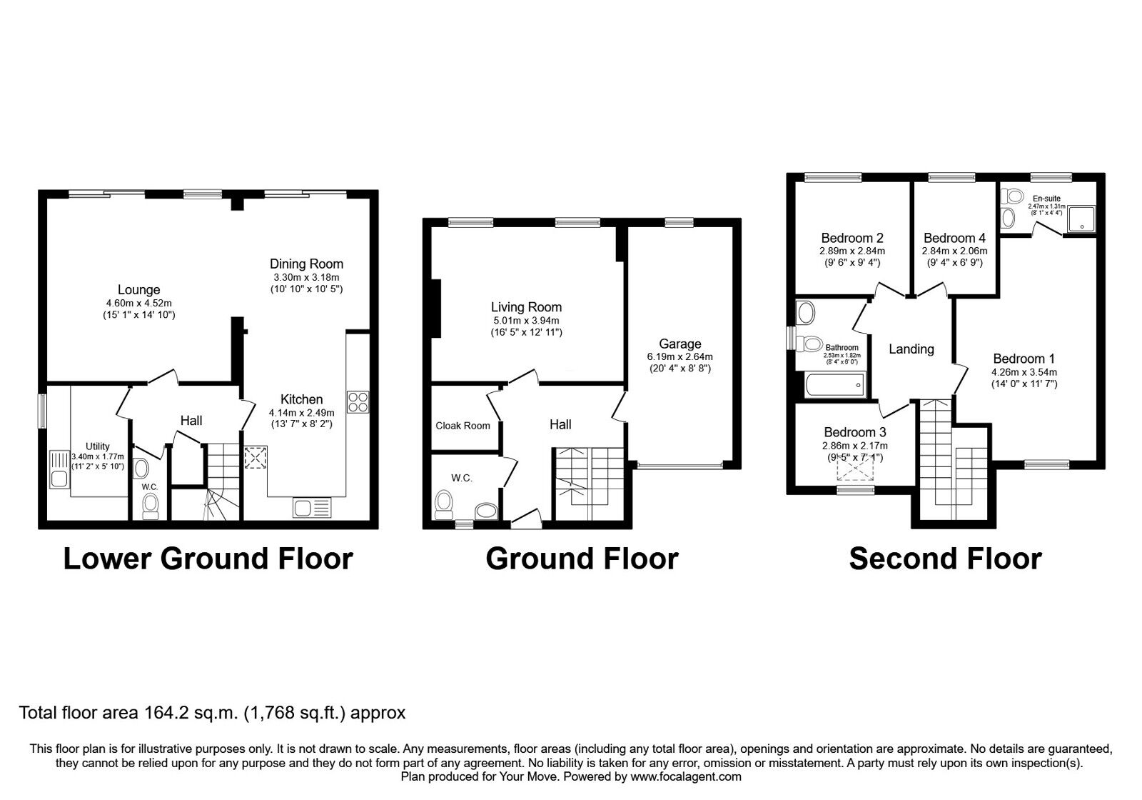 Floorplan of 4 bedroom Semi Detached House for sale, Cryer Meadows, Haworth, West Yorkshire, BD22