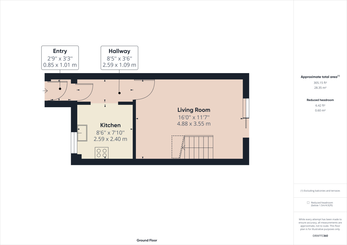 Floorplan of 2 bedroom Semi Detached House to rent, Jenner Crescent, Northampton, NN2