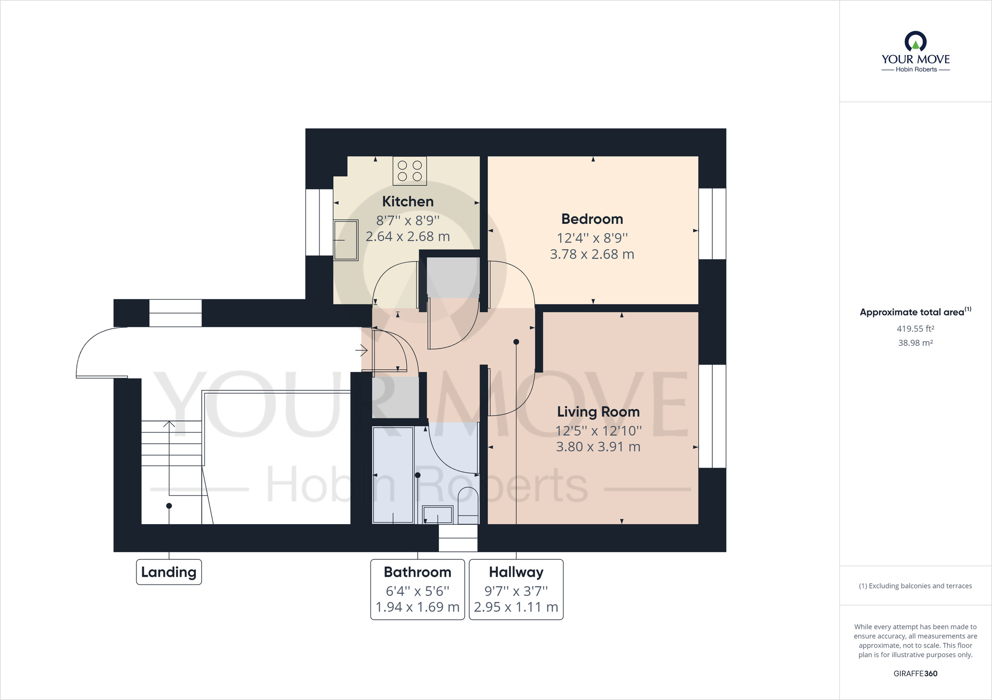 Floorplan of 1 bedroom  Flat to rent, Osborne Road, Northampton, NN2