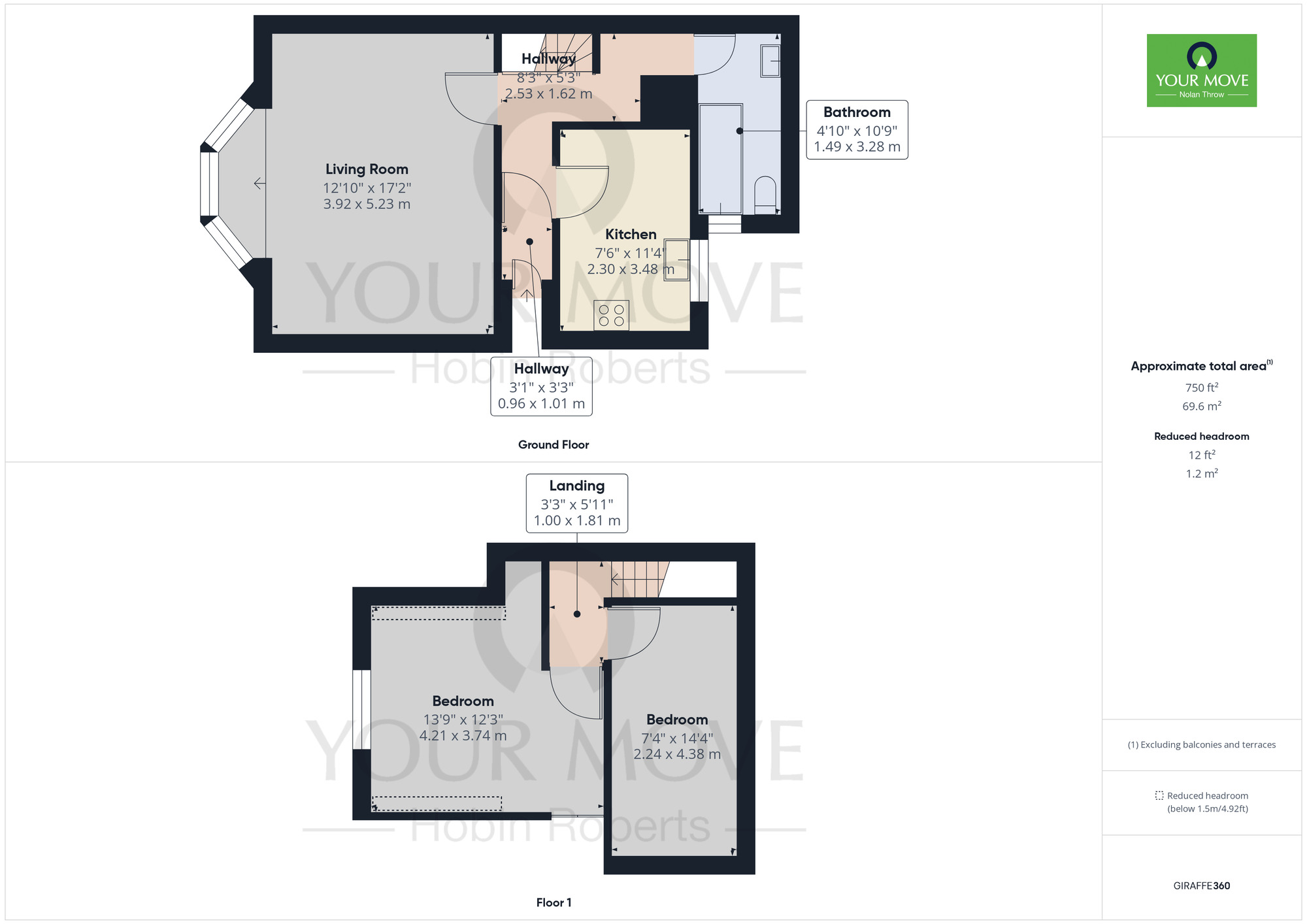 Floorplan of 2 bedroom  Flat to rent, Harborough Road, Northampton, NN2