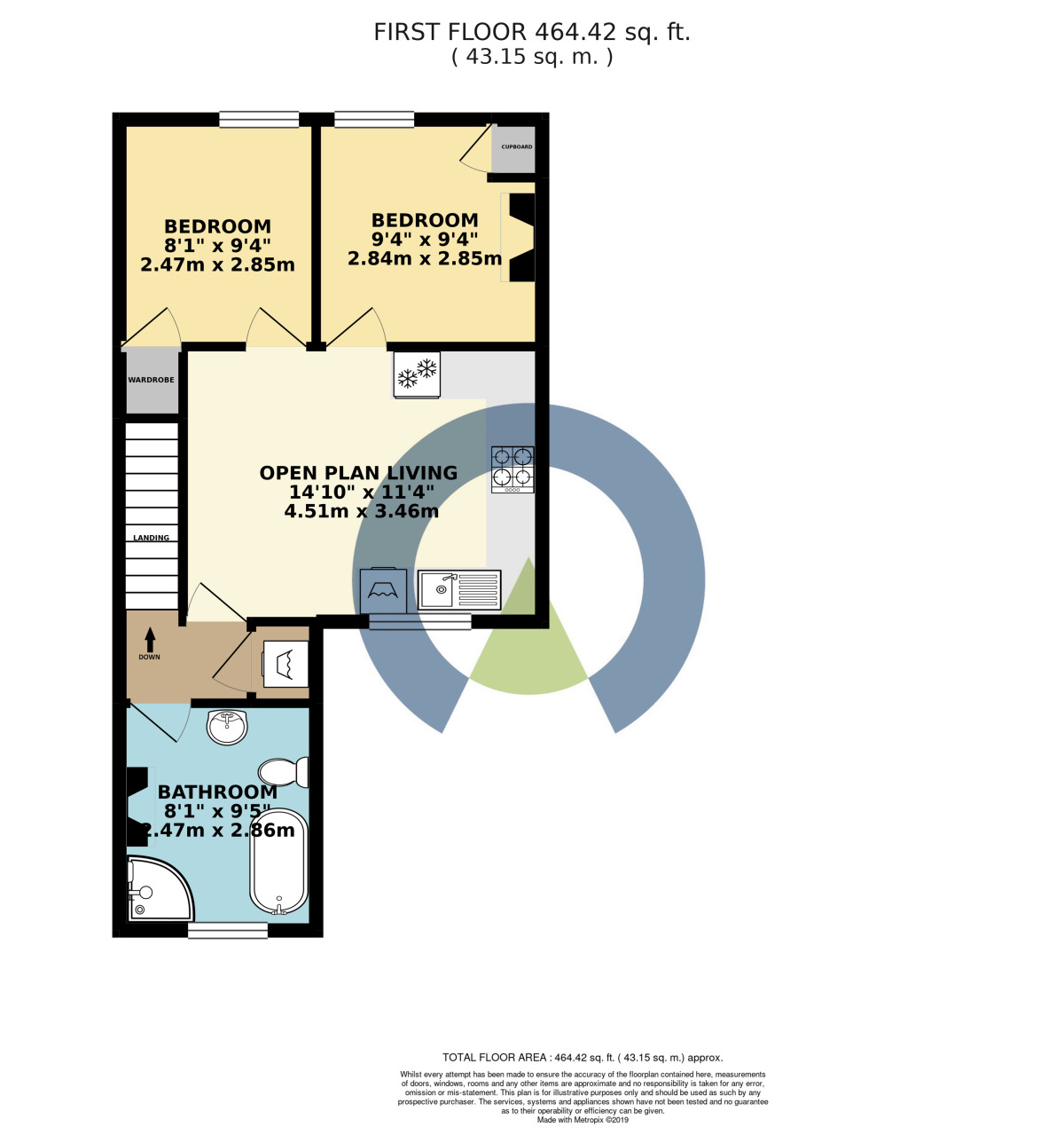 Floorplan of 2 bedroom  Flat to rent, Newington Road, Northampton, NN2