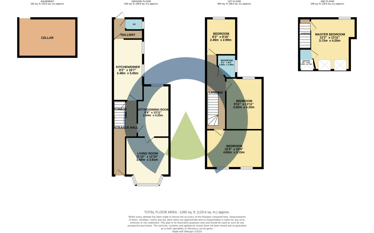 Floorplan of 4 bedroom Mid Terrace House to rent, Balmoral Road, Northampton, NN2